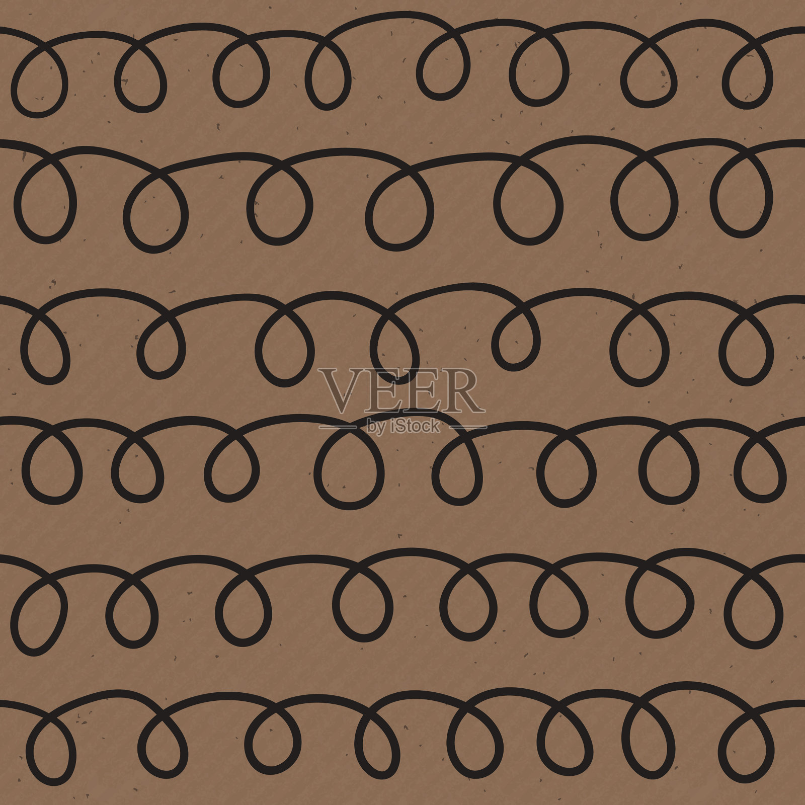 无缝牛皮纸背景纹理插画图片素材