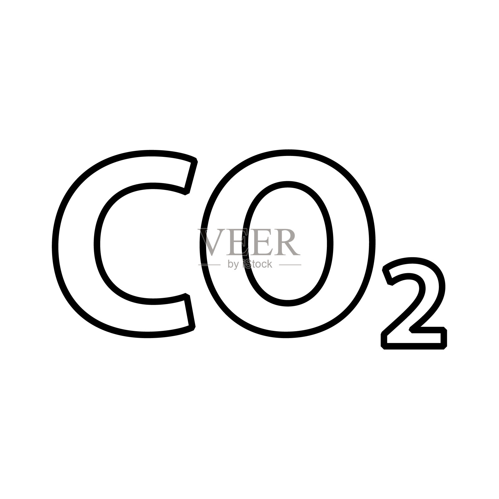 二氧化碳减排云图,全球清洁排放,环境生态设计符号矢量插图插画图片素材