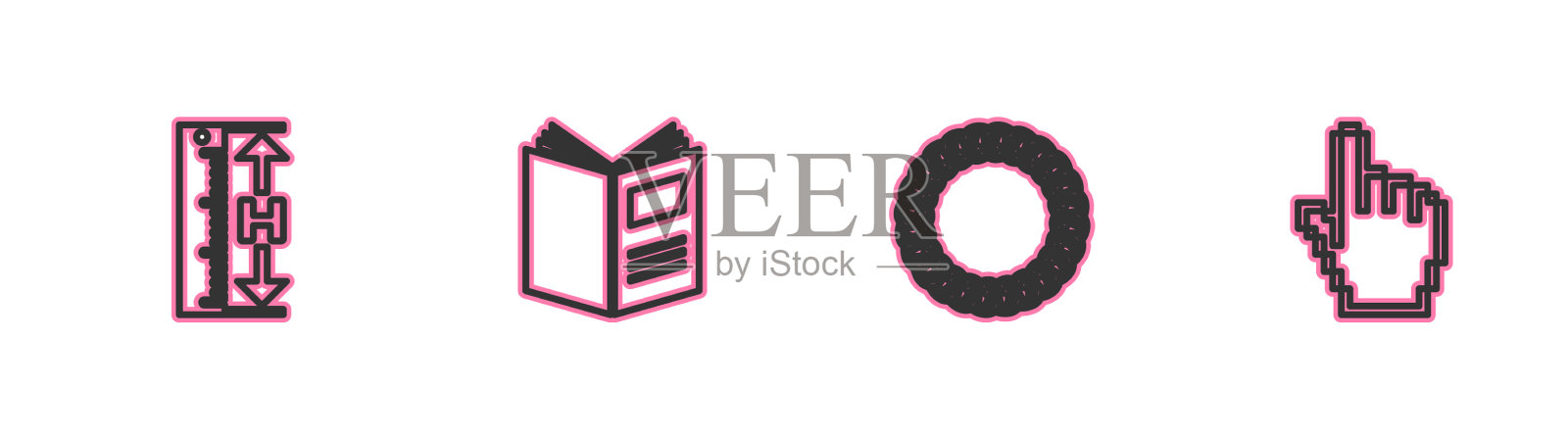 设置月桂线测量高度和长度图标素材