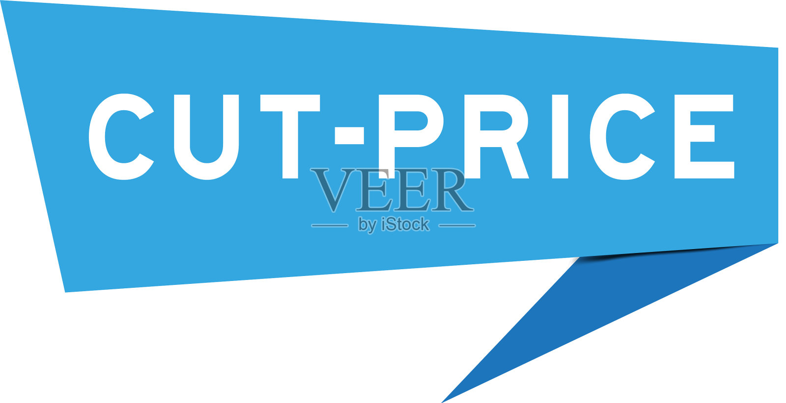 蓝色演讲横幅上有降价字样设计元素图片