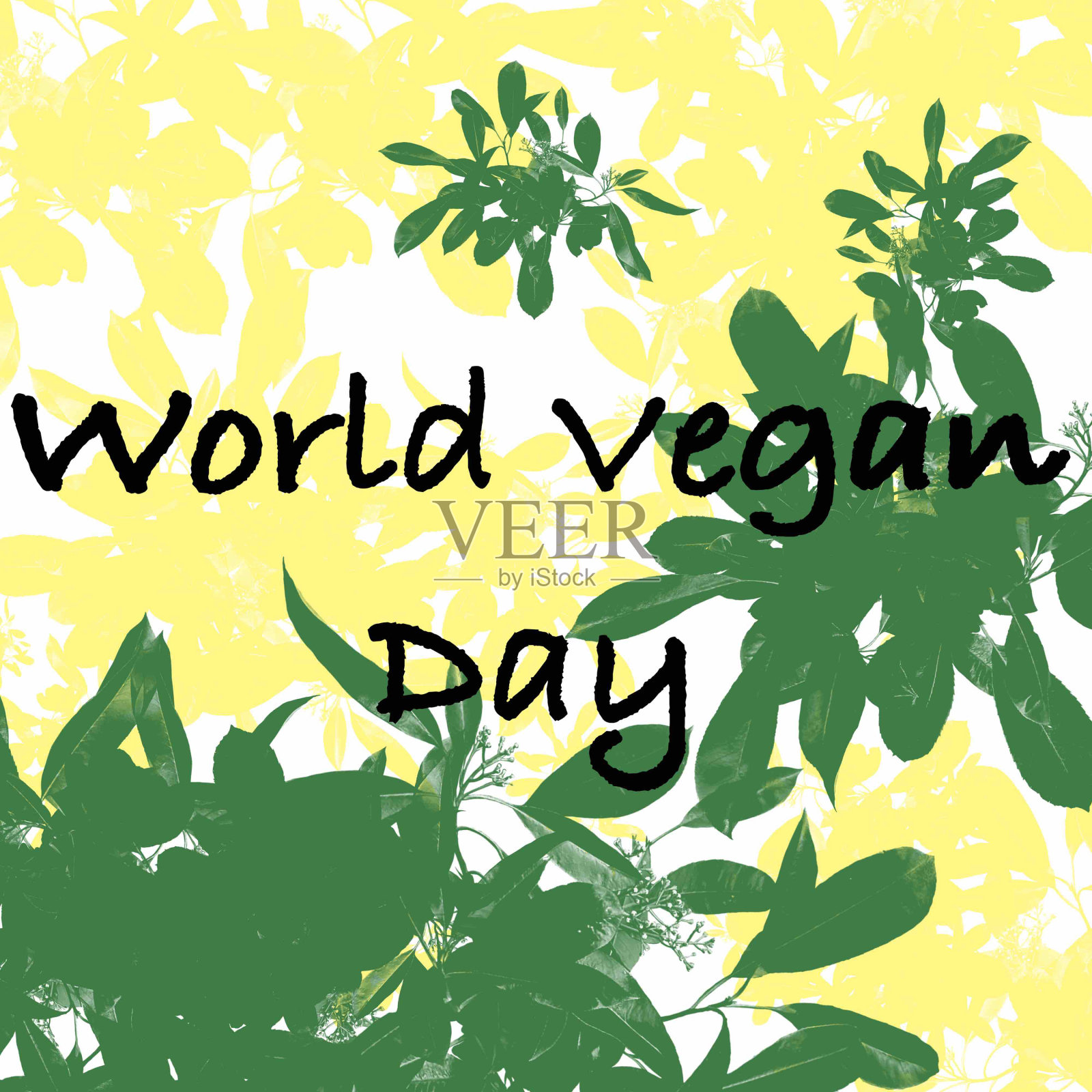 世界纯素日素食主义者不吃肉插画图片素材