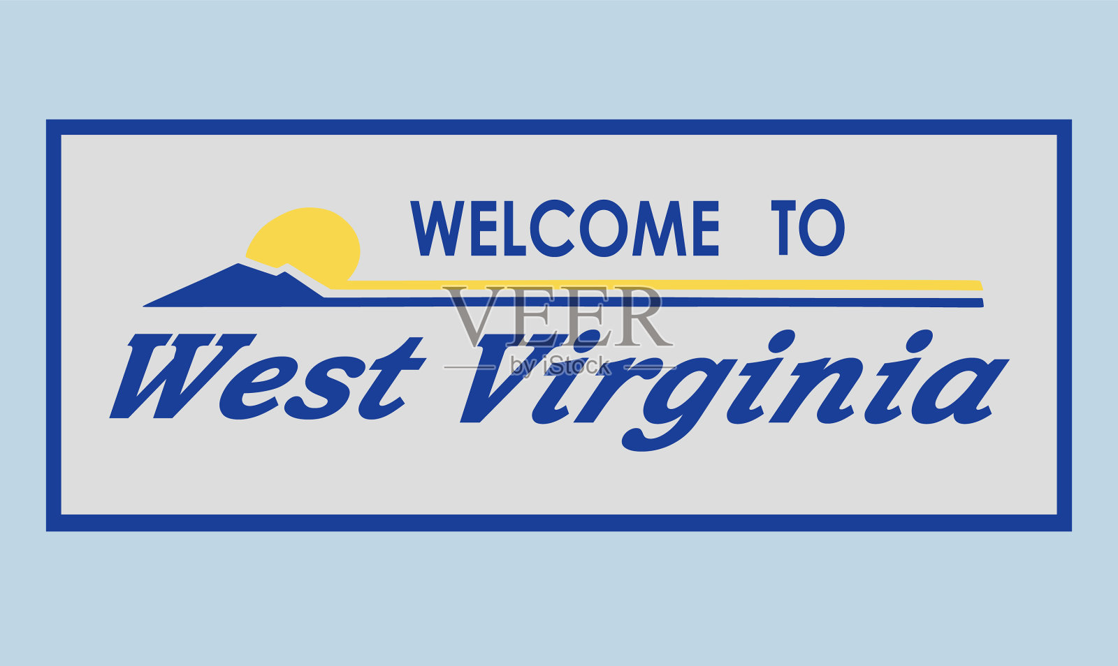 西维吉尼亚州插画图片素材