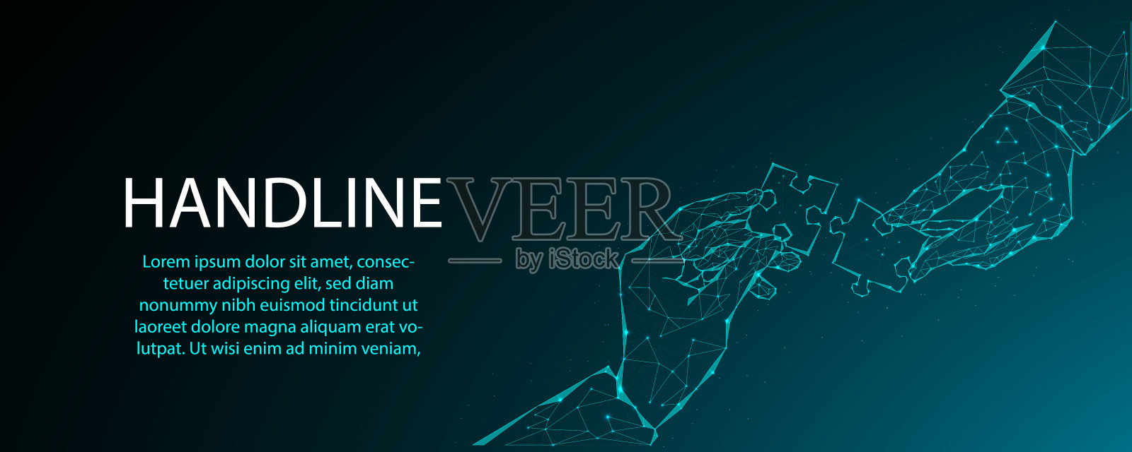 拼图符号、隐喻、创意、连接、挑战、加入的理念。插画图片素材