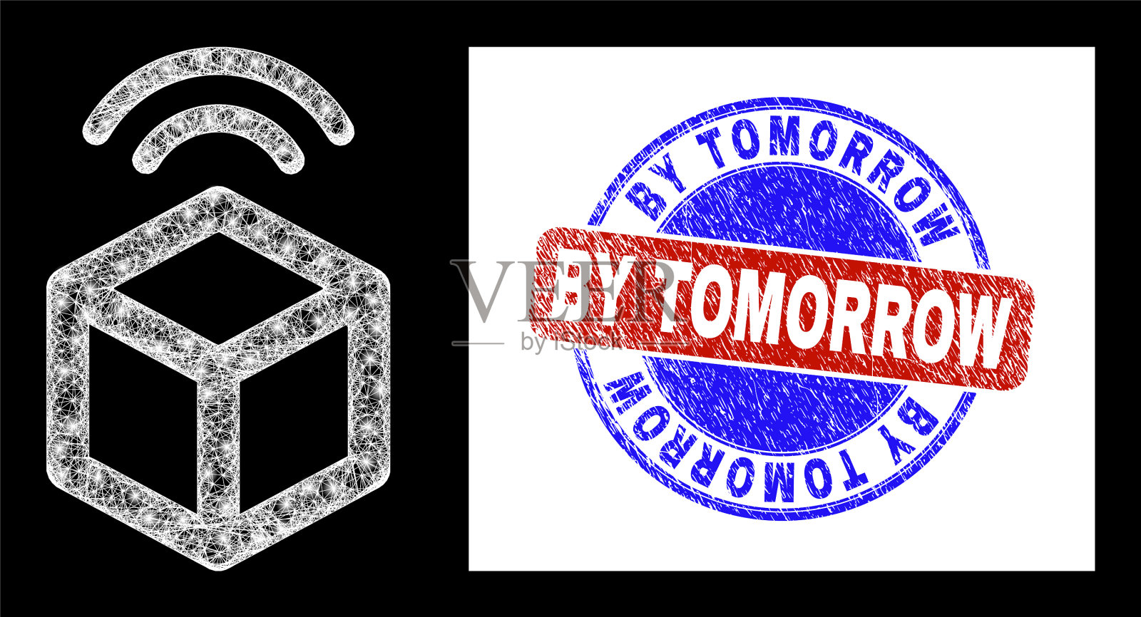 双色被明天印和眩光划伤图标素材