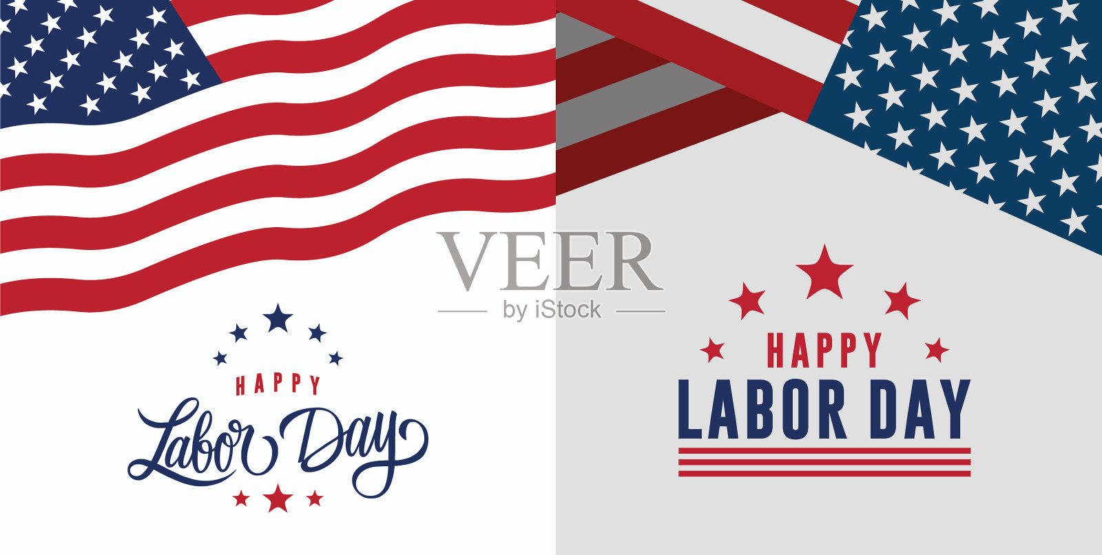 劳动节快乐贺卡或请柬插画图片素材