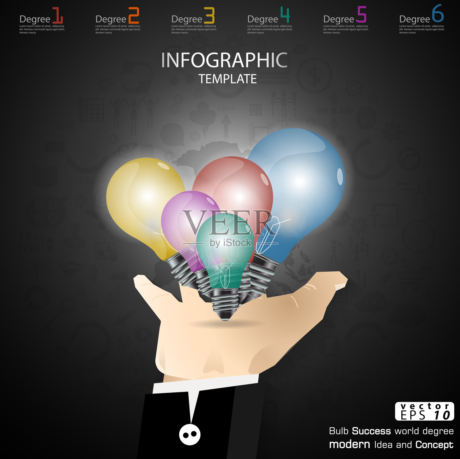 插画商业。设计现代理念和概念思考创意。为头脑风暴,社交网络,成功,计划,思考,搜索,分析,沟通,未来的想法创新技术。设计模板素材