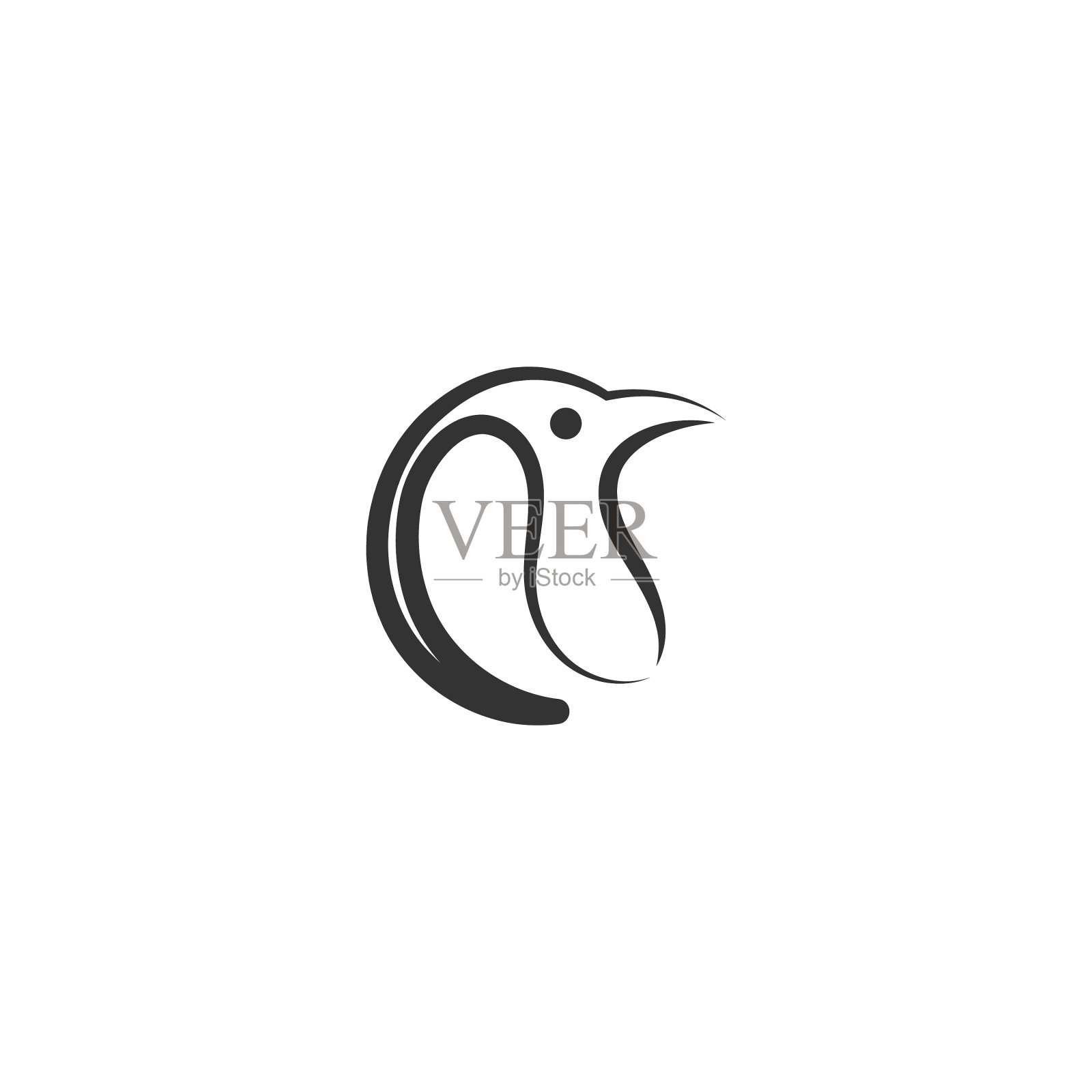 企鹅图标标志设计模板设计元素图片