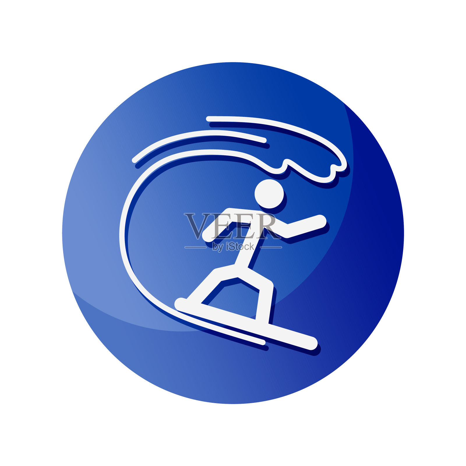 冲浪图标,一个符号,致力于体育和图标素材