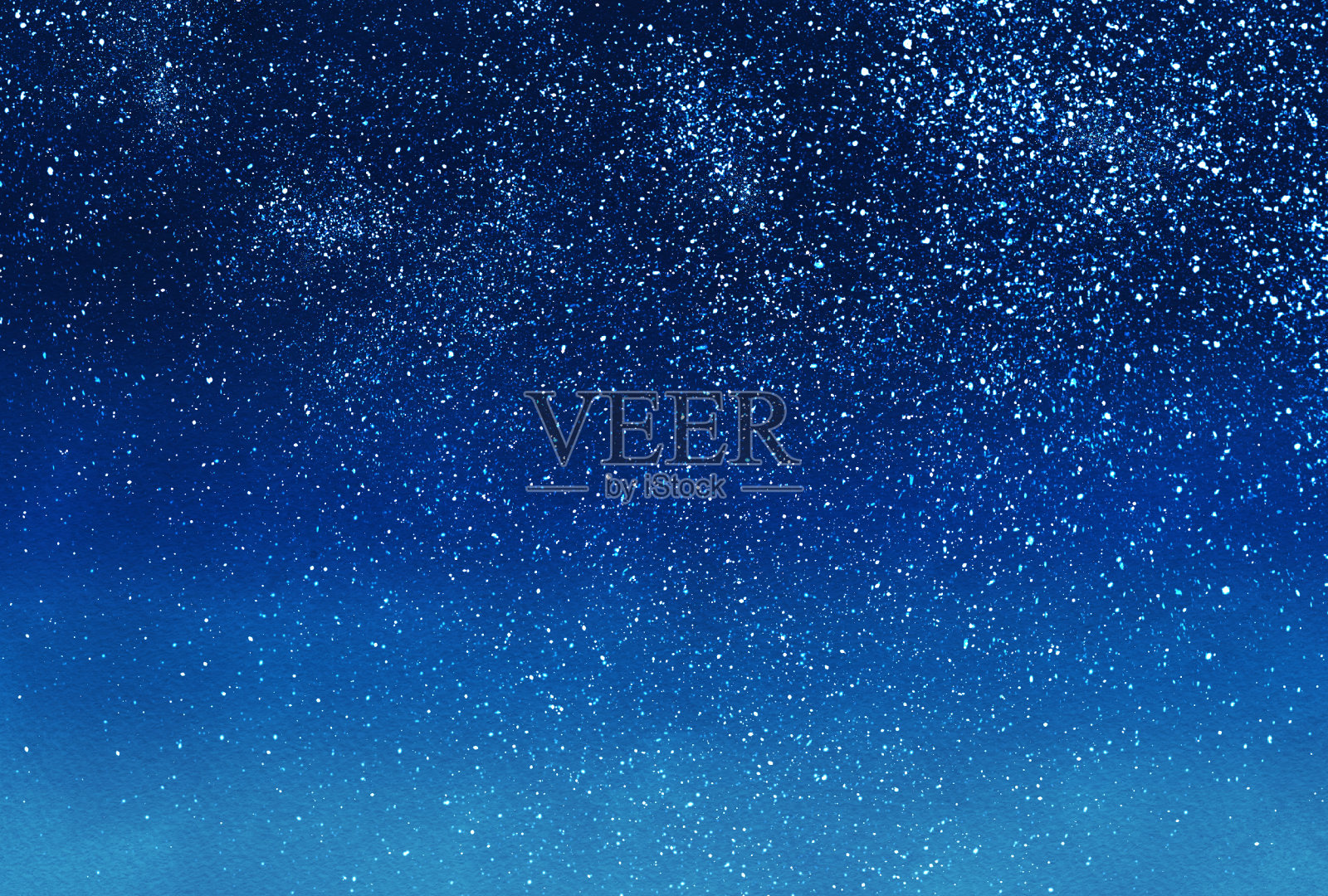 美丽的水彩风格的夜空插图插画图片素材