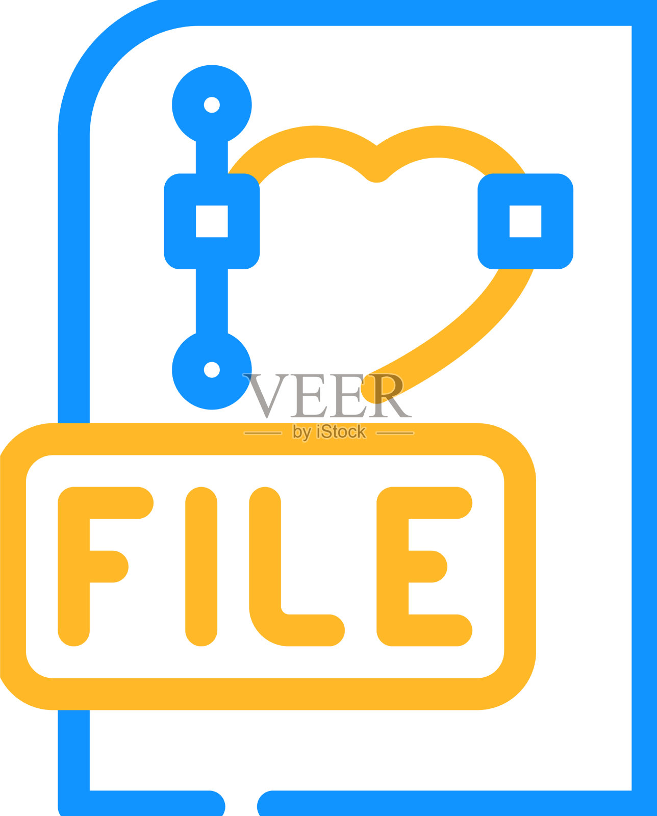 文件彩色图标插画图片素材