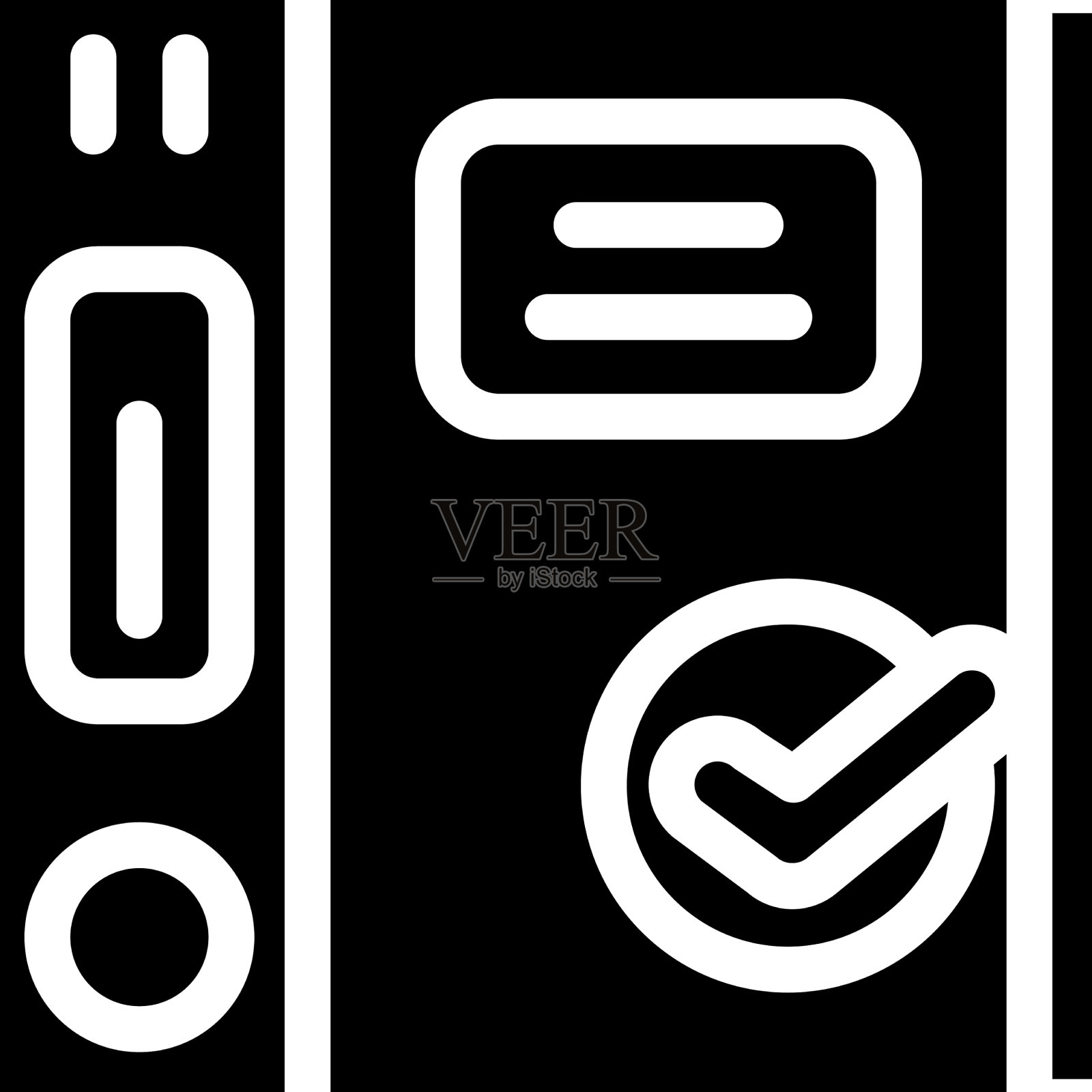 文件夹与文档遵从字形图标图标素材