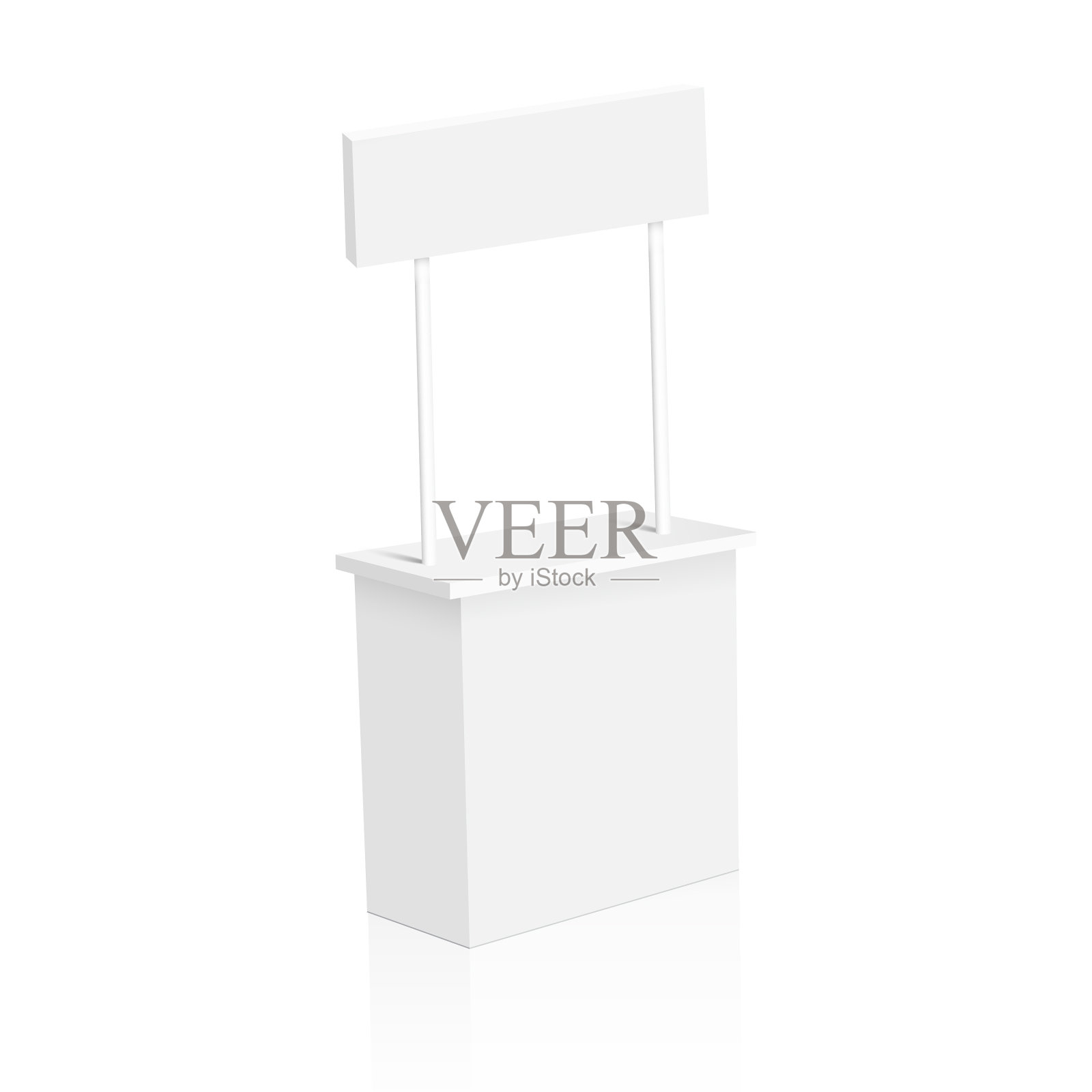 促销柜台在白色背景上设计元素图片