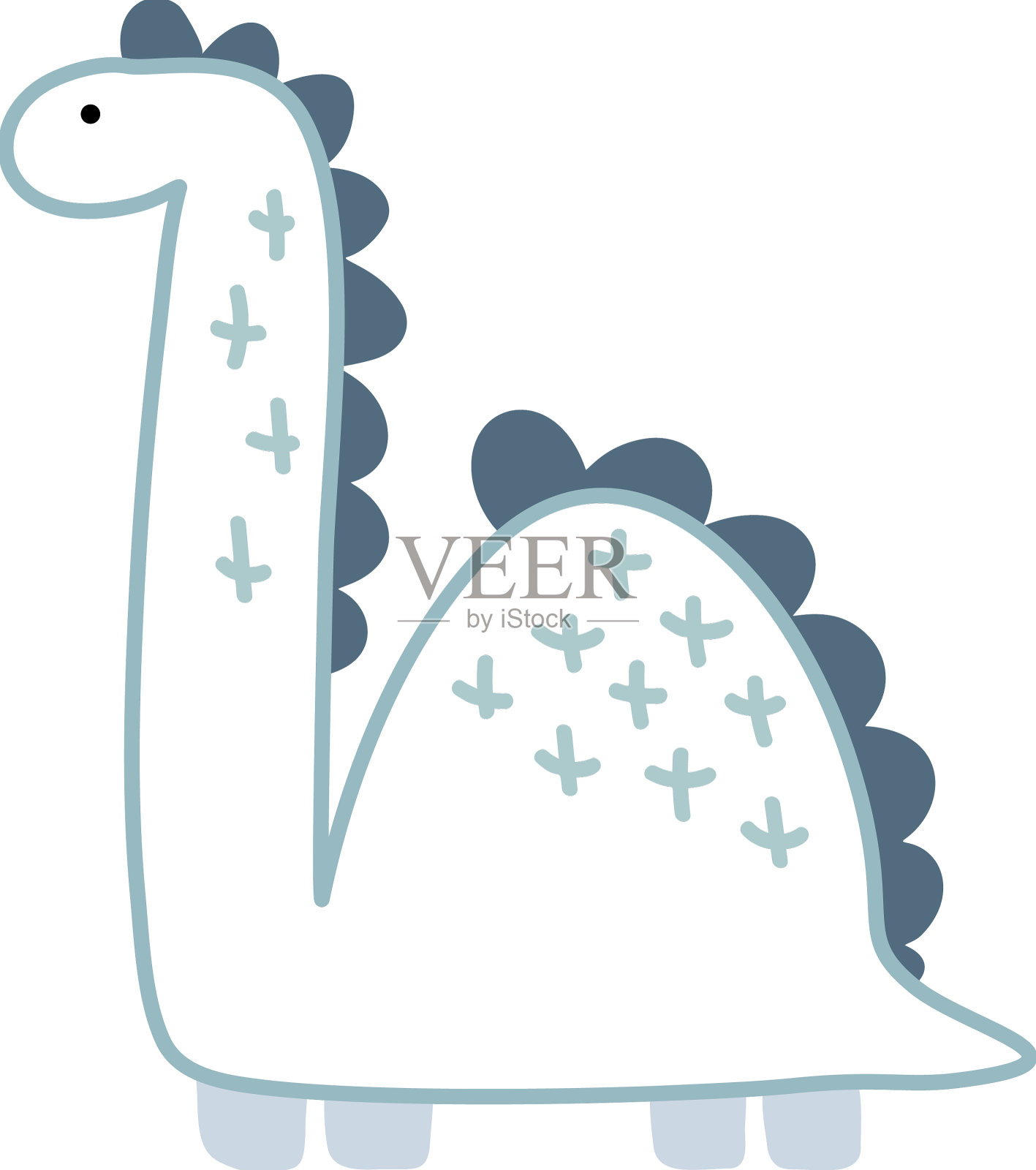 恐龙宝宝可爱打印甜恐龙酷插画图片素材