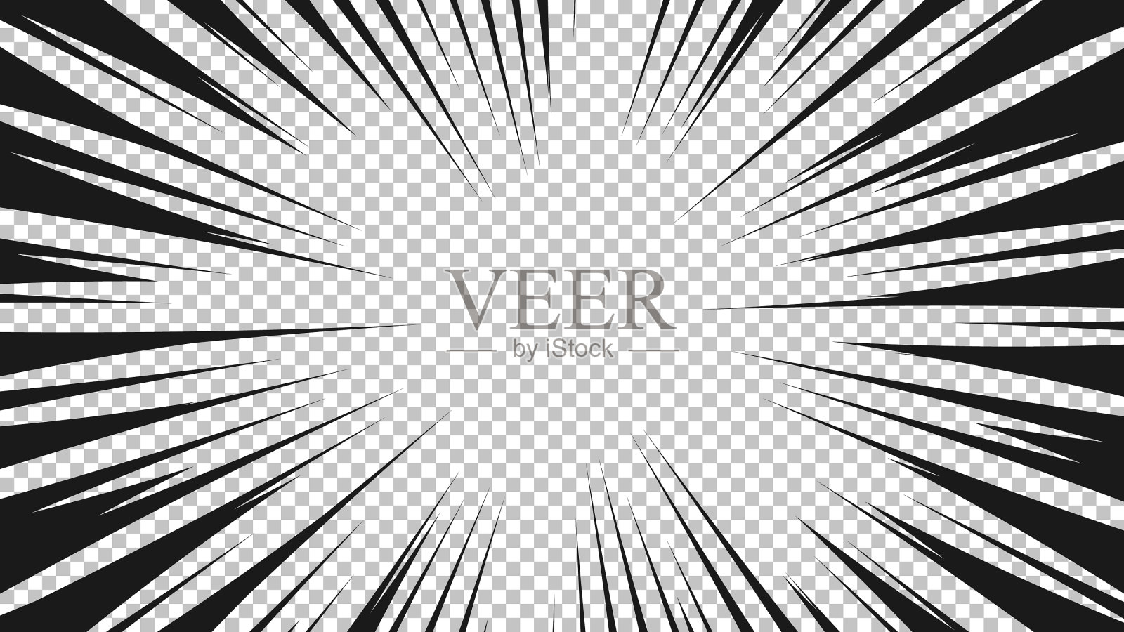 黑色漫画书透明背景插画图片素材