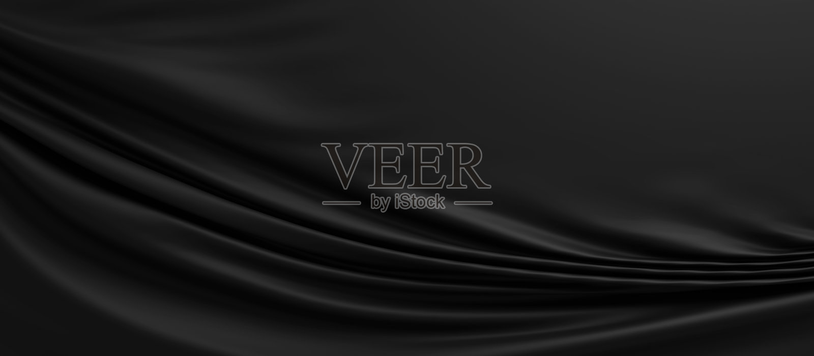 抽象黑色织物背景与复制空间3d渲染照片摄影图片