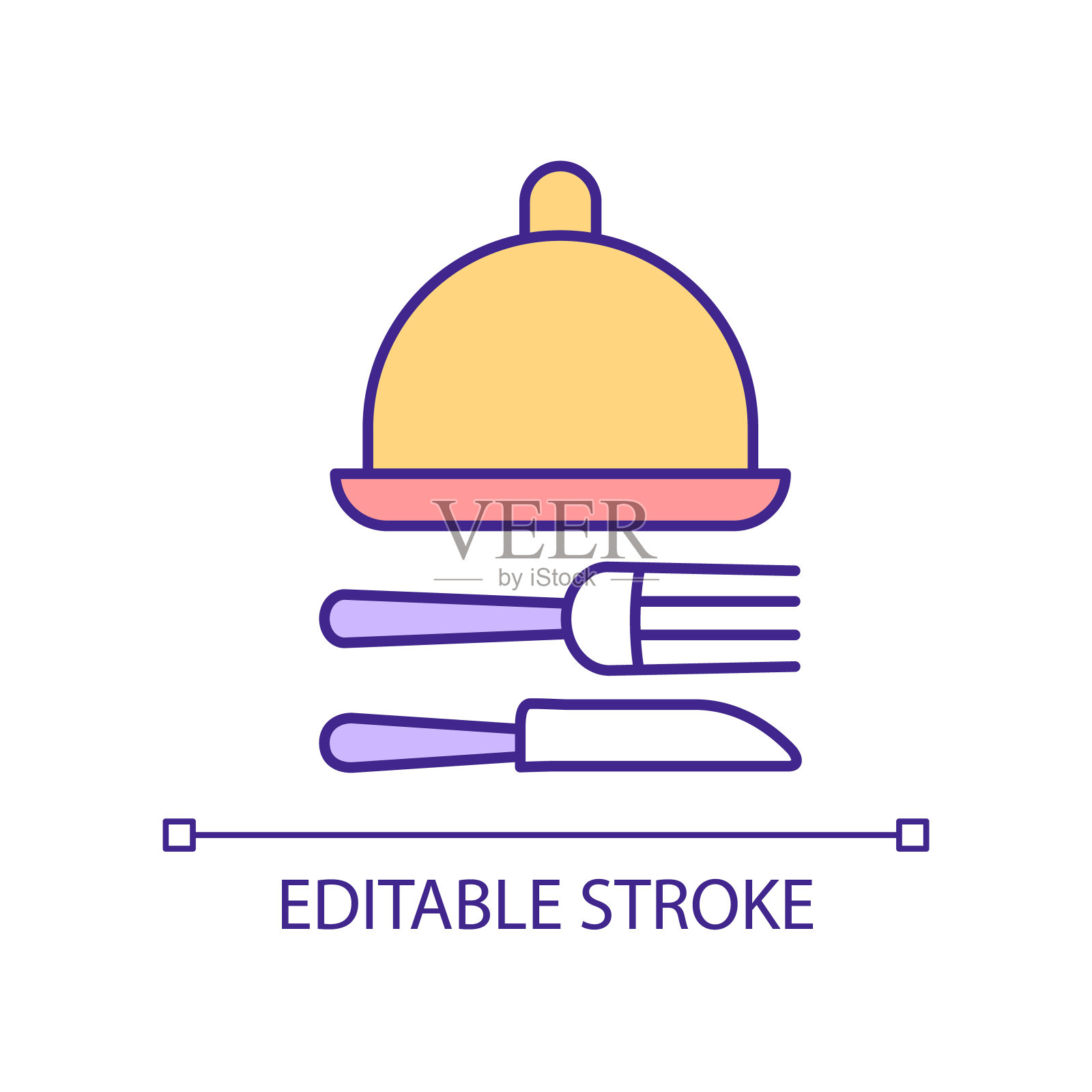 食用器皿和餐具RGB彩色图标图标素材