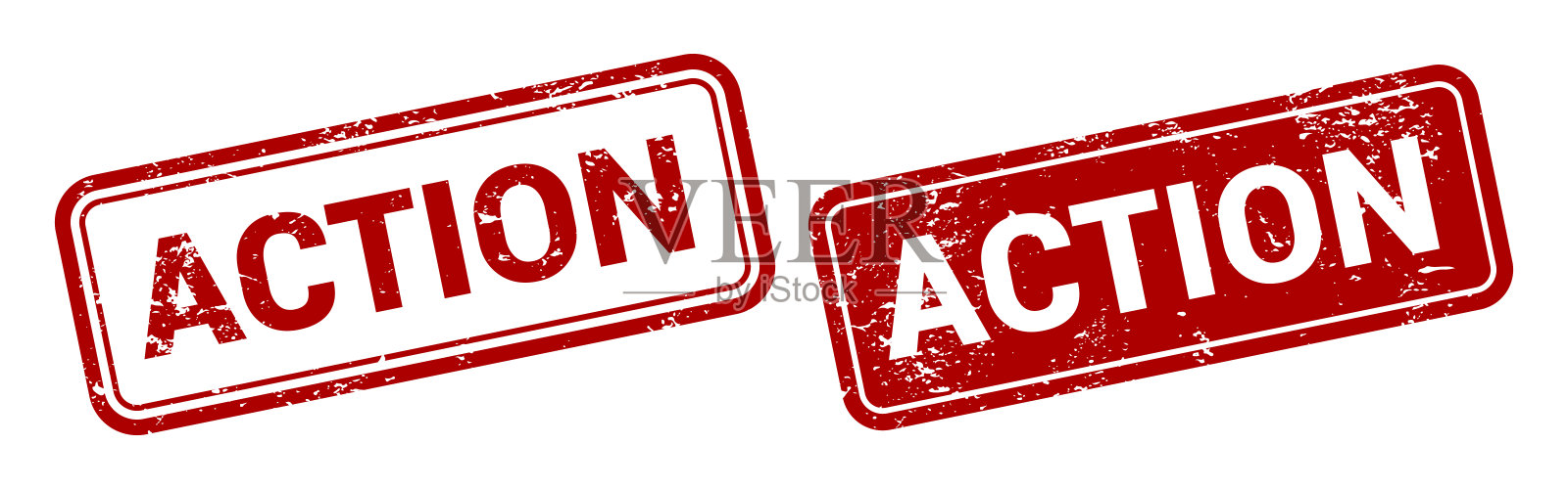 行动的邮票插画图片素材