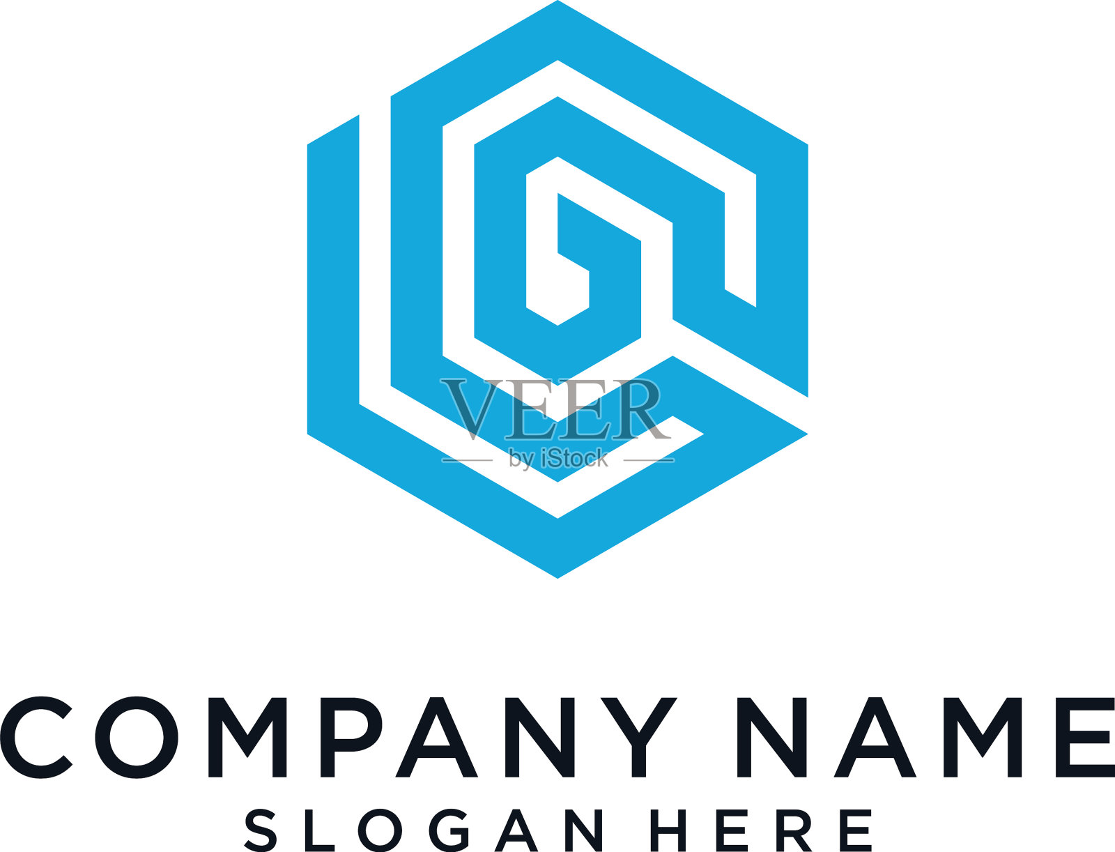 Lg或gl的首字母标志设计插画图片素材