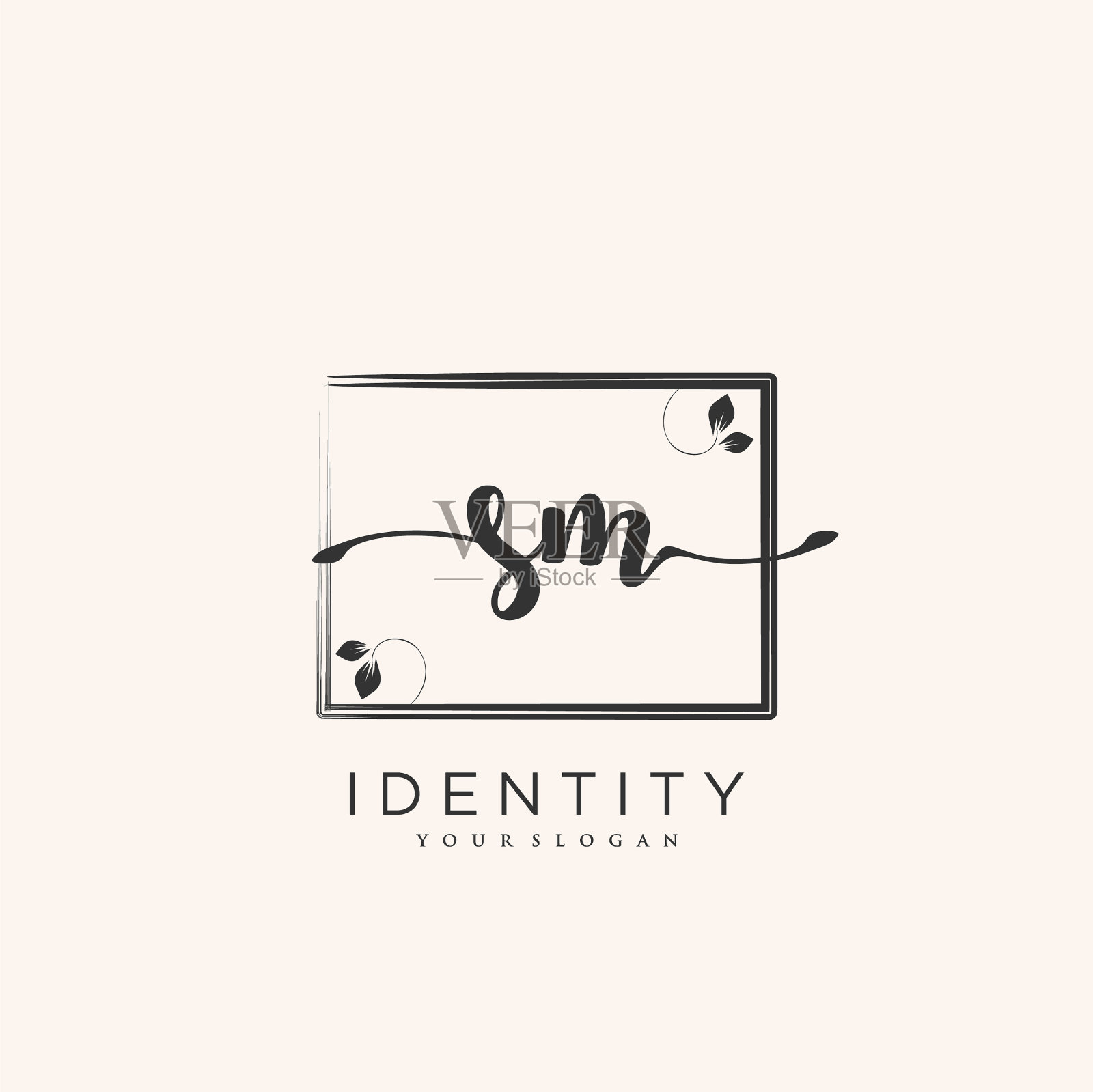 Sm手写婚礼标志初始签名插画图片素材