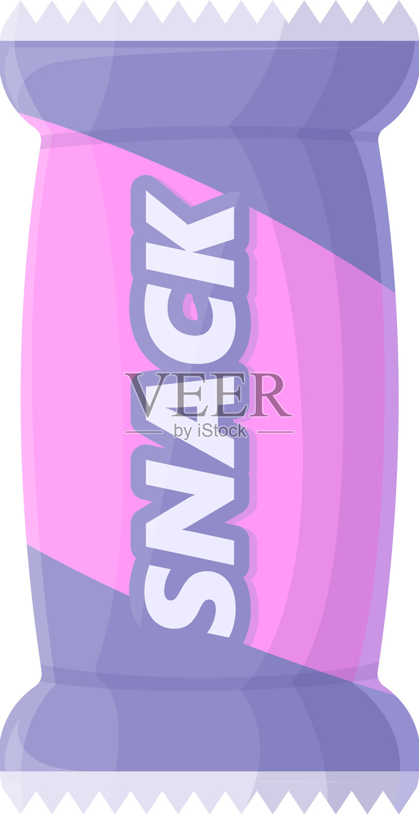 咸味零食是卡通高脂肪食品的标志设计元素图片