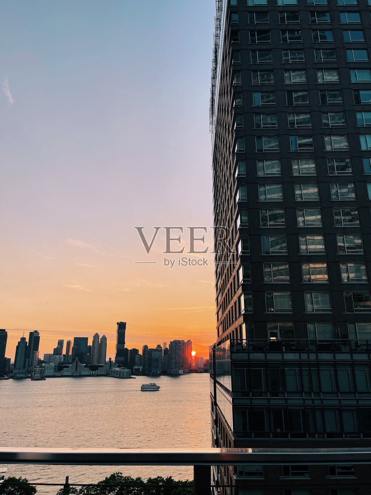 纽约的日落照片摄影图片