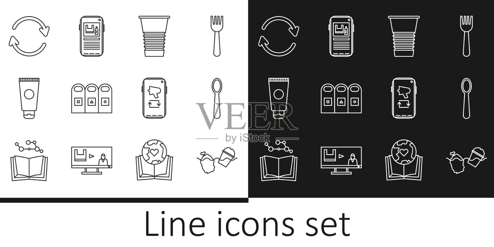 设置线问题污染海洋图标素材