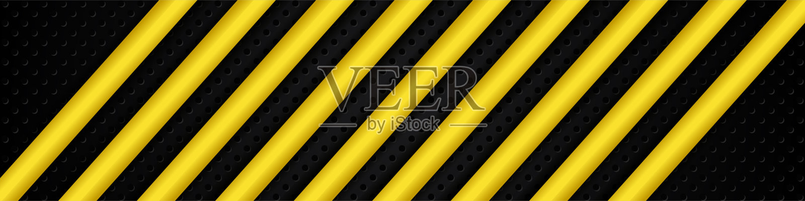 抽象的浅黄色霓虹灯发光线在黑暗的对比黑色设计现代豪华未来科技背景矢量插图插画图片素材