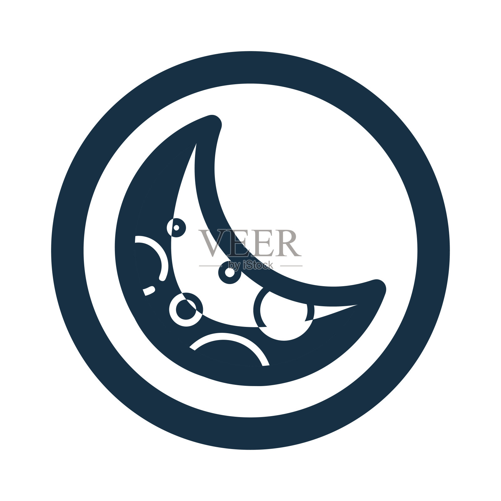 月亮或斋月图标插画图片素材