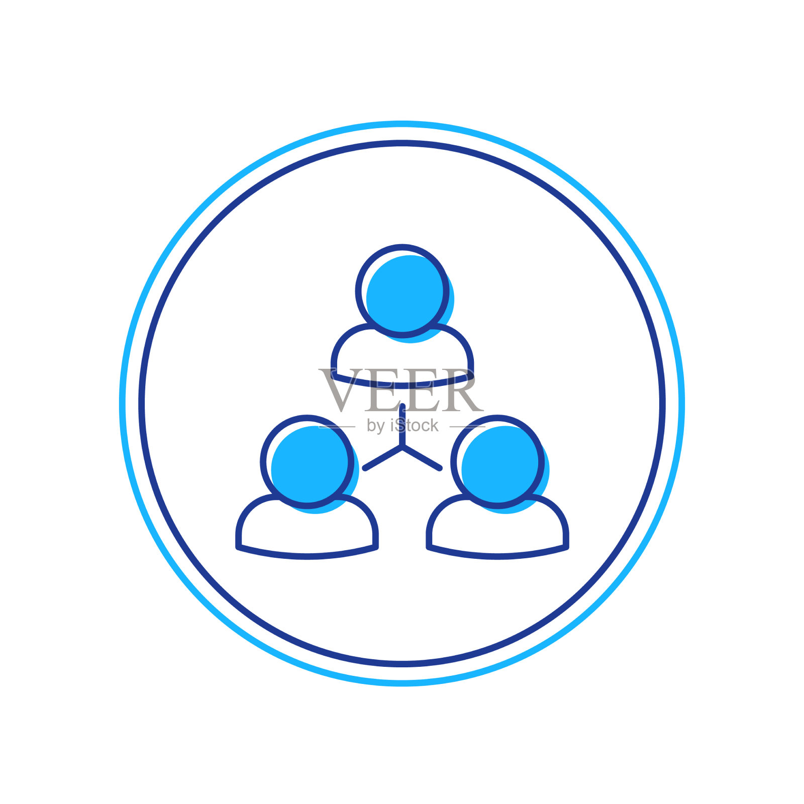 填充轮廓在线类图标孤立在白色图标素材