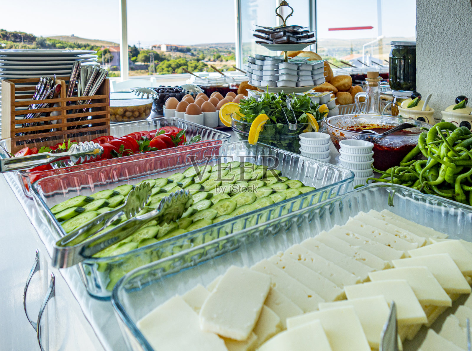 土耳其早餐照片摄影图片