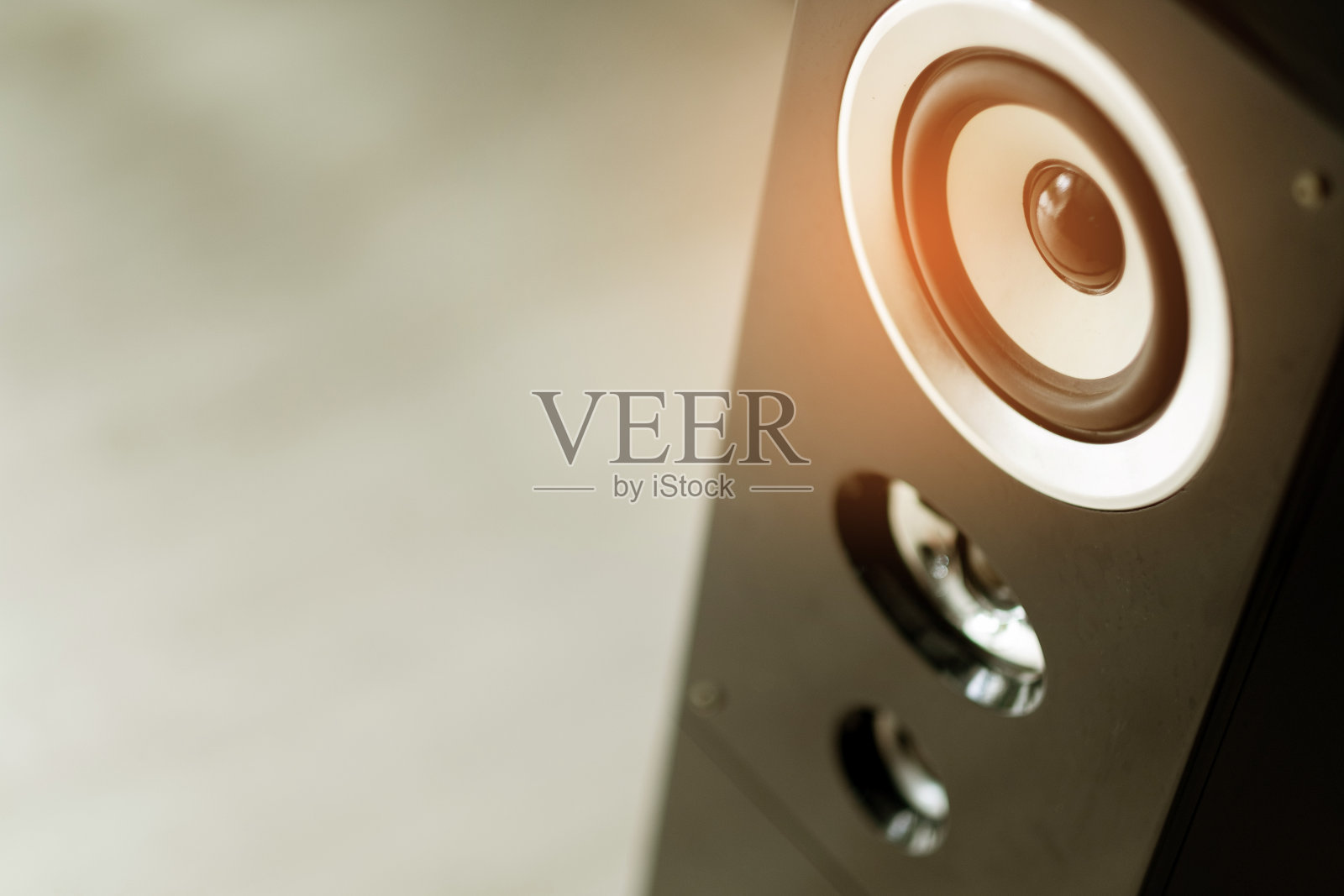 特写扬声器模糊背景,声音,音乐会照片摄影图片