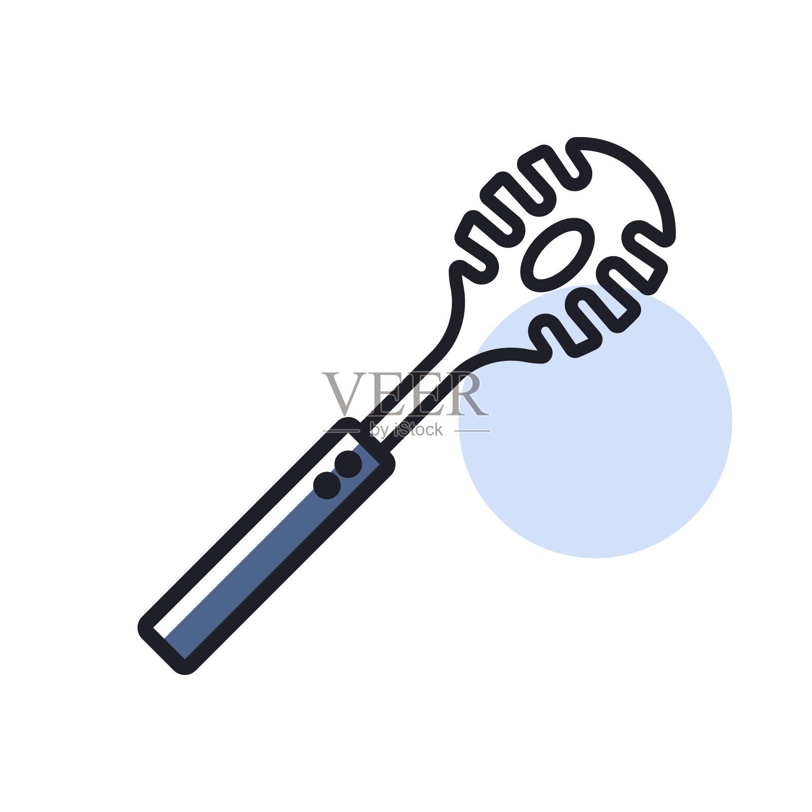 厨具意大利面勺子矢量图标插画图片素材