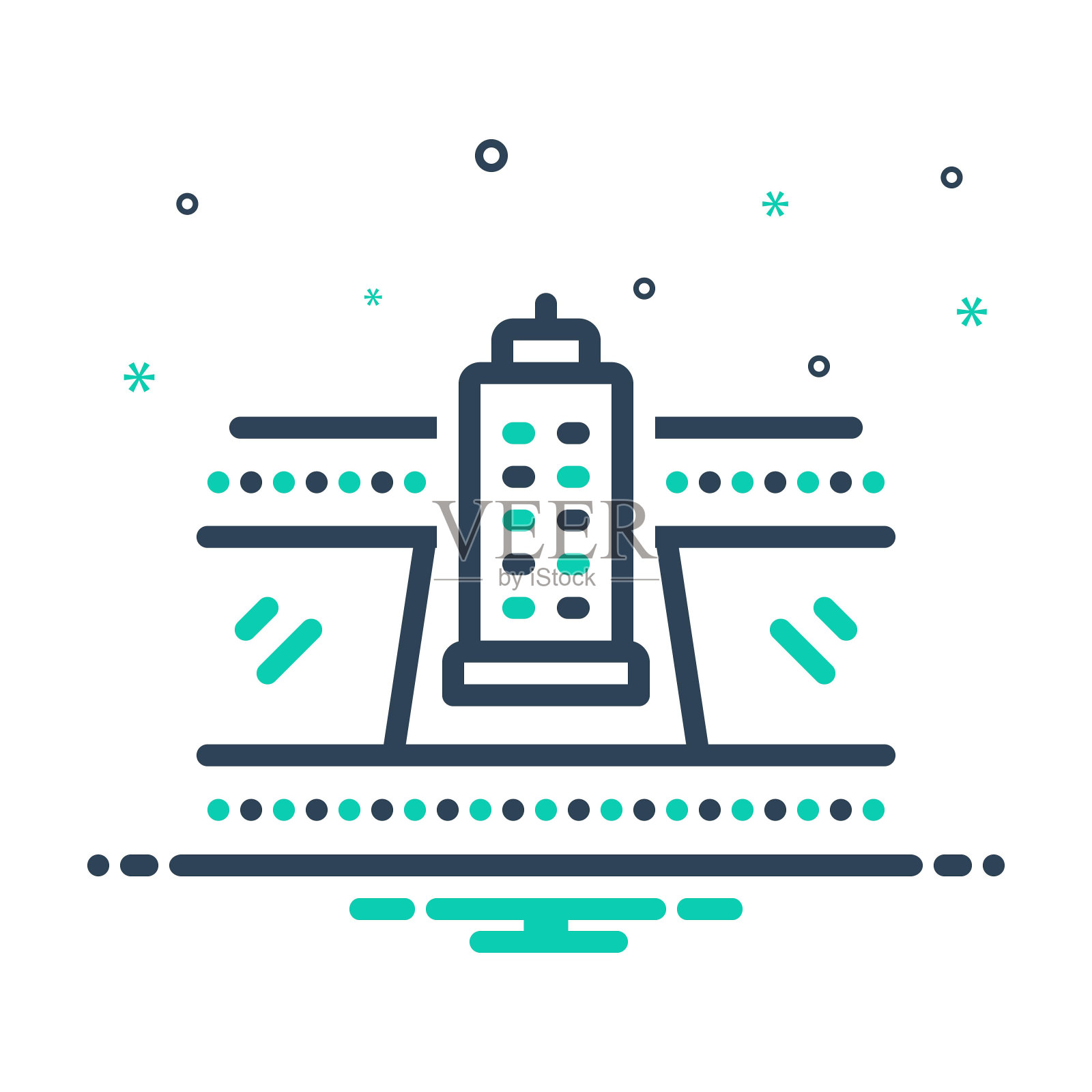 块土地插画图片素材