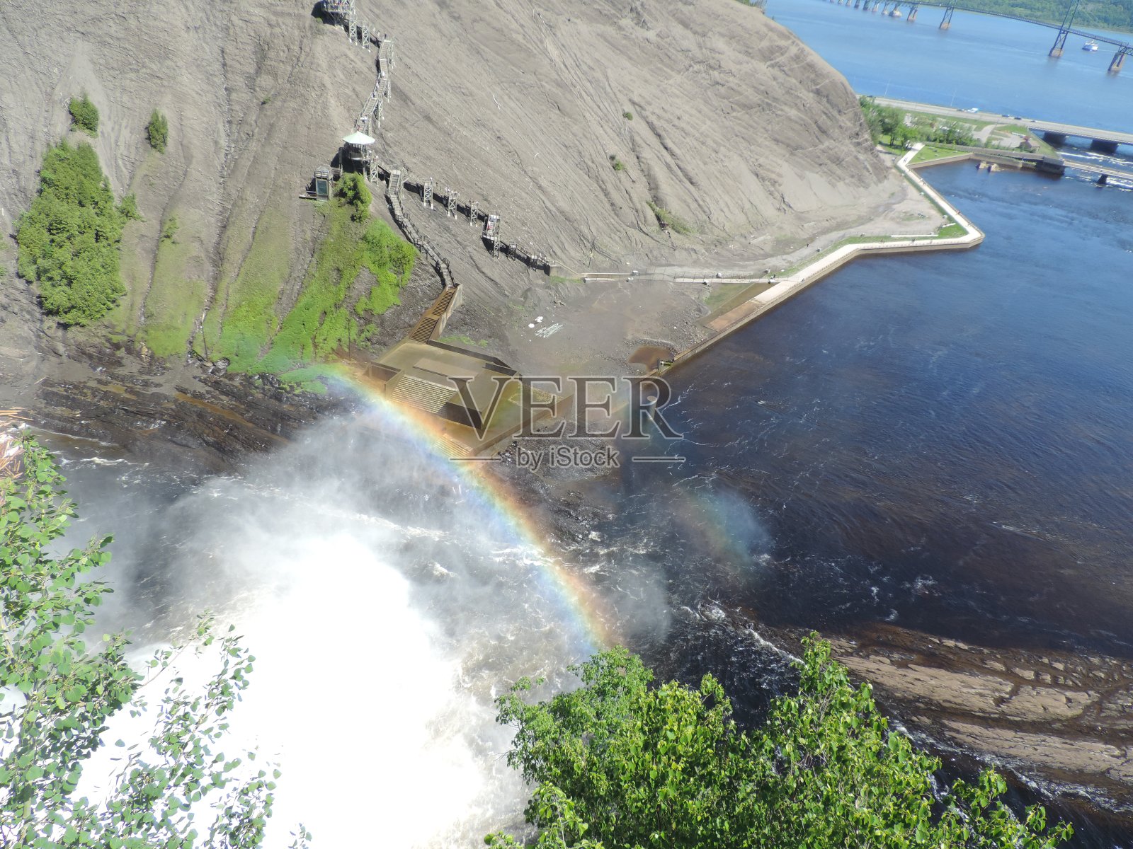monmorency瀑布照片摄影图片
