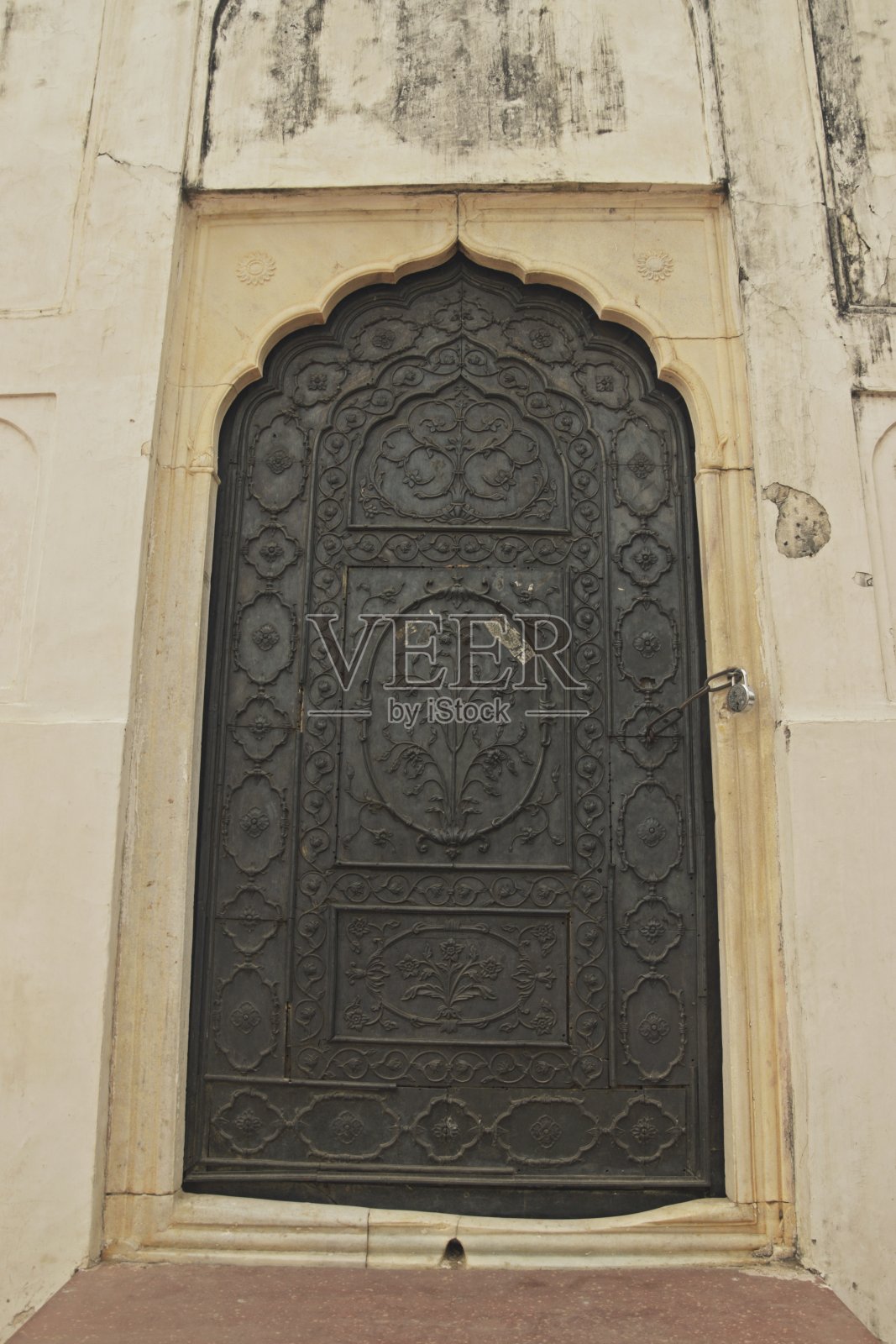 错综复杂的联合国教科文组织世界遗产,红堡,印度新德里照片摄影图片