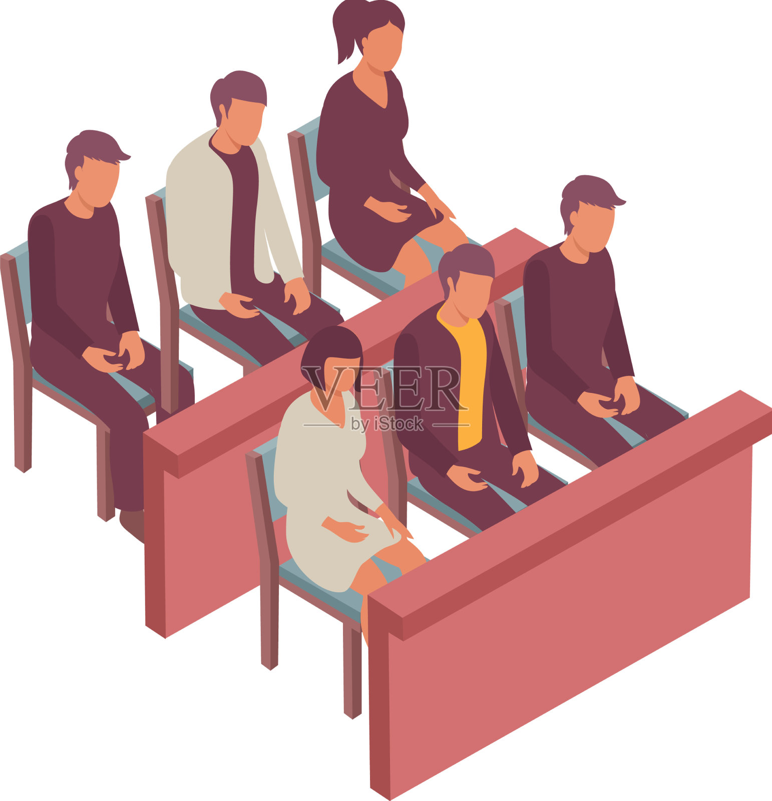 等距陪审团设计元素图片