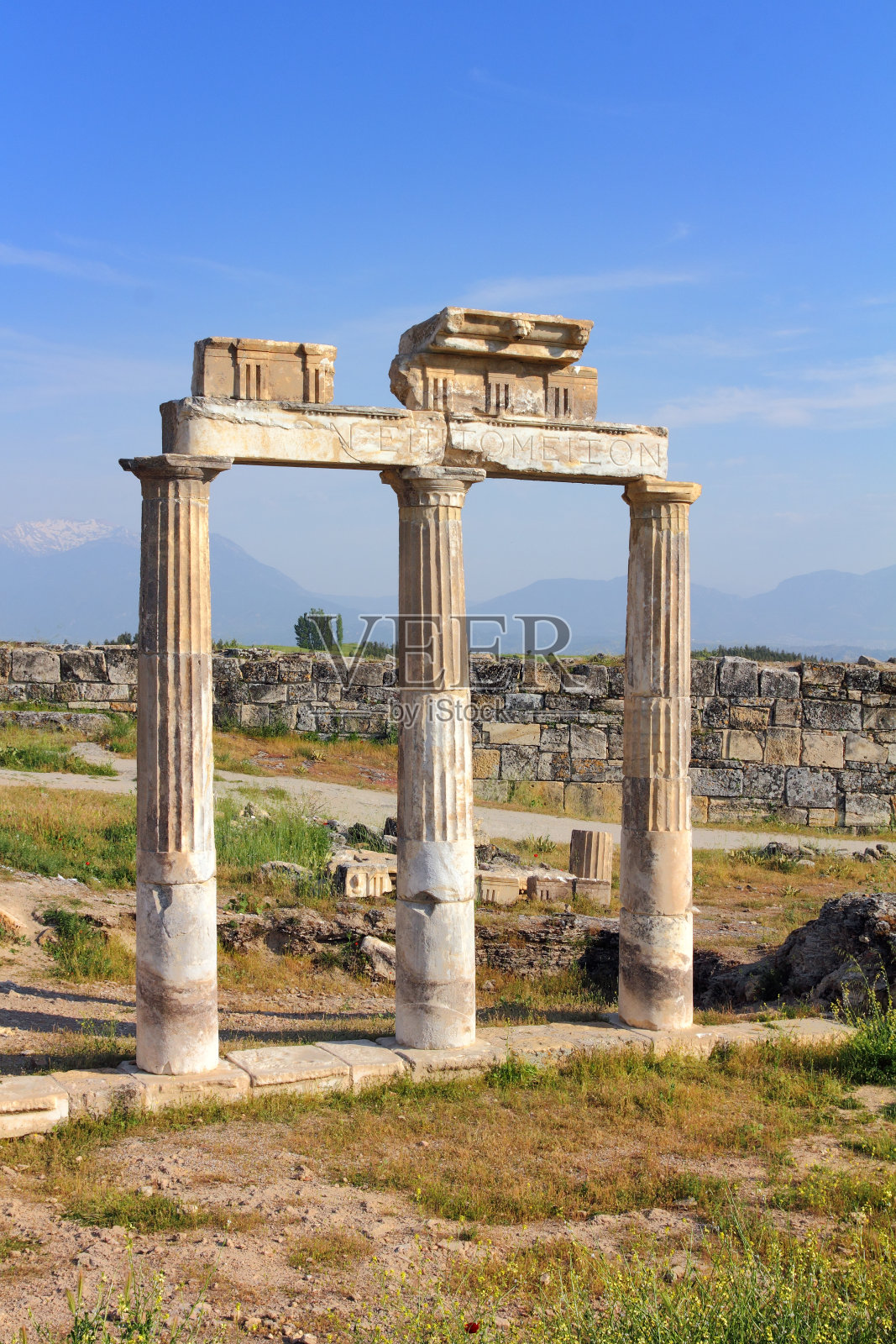 土耳其古代建筑的碎片照片摄影图片