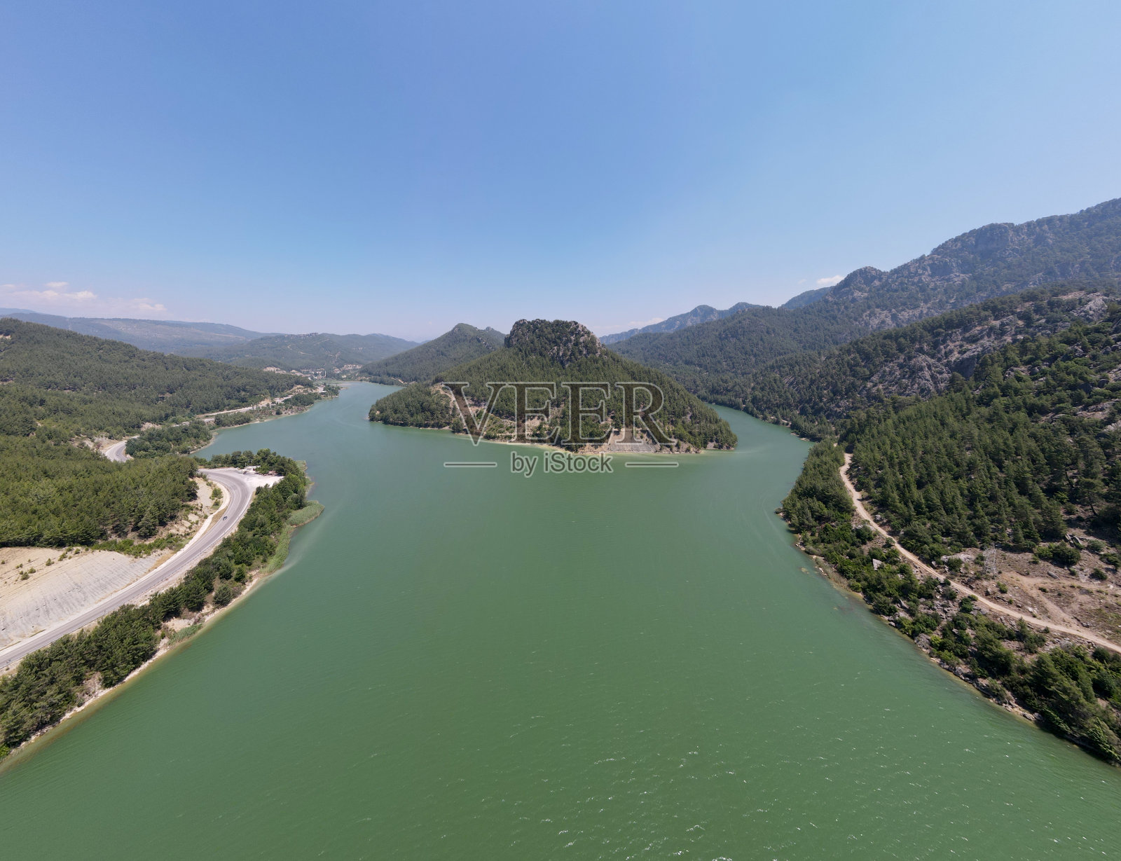 Karacaoren大坝照片摄影图片