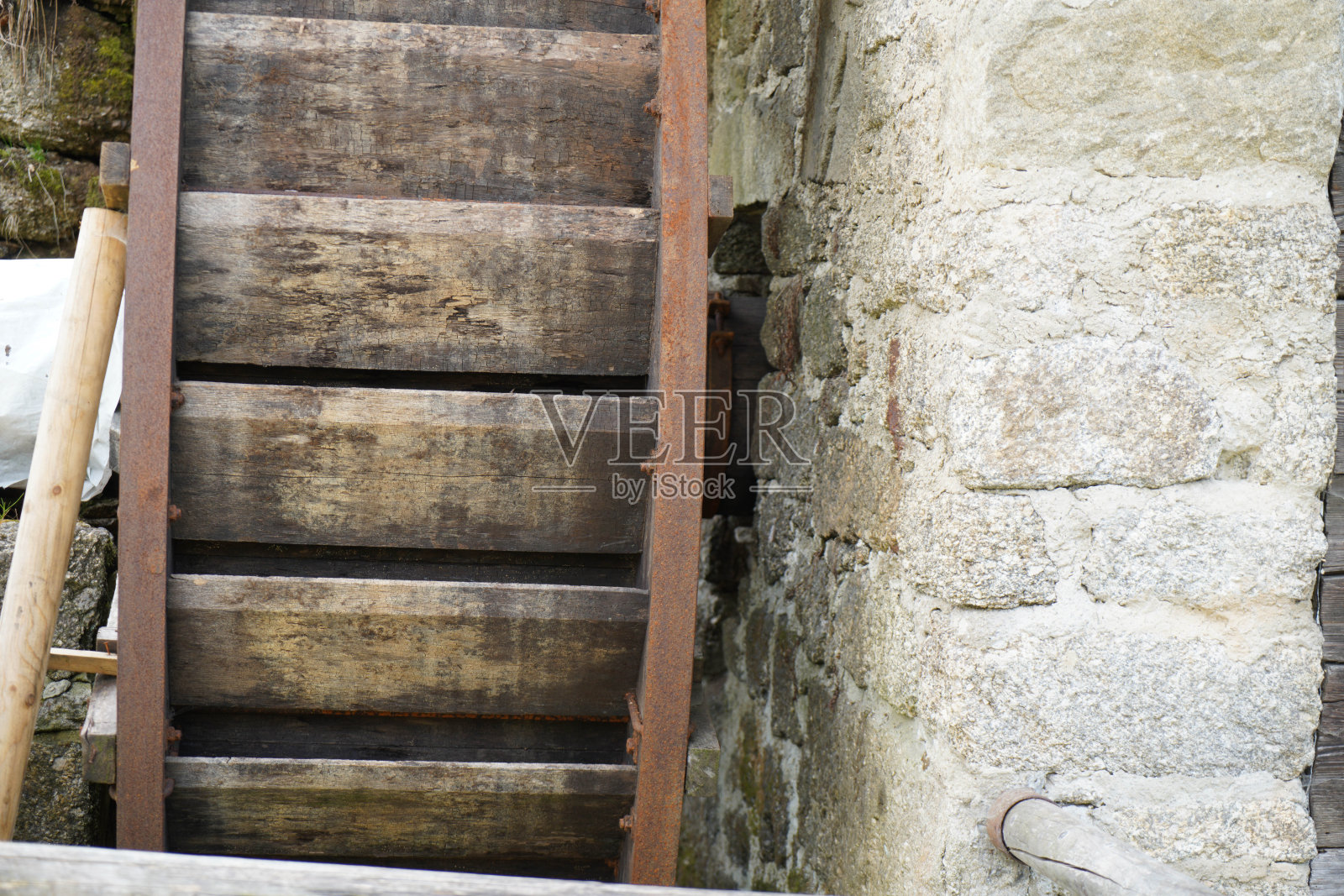 一个旧农舍的细节照片摄影图片