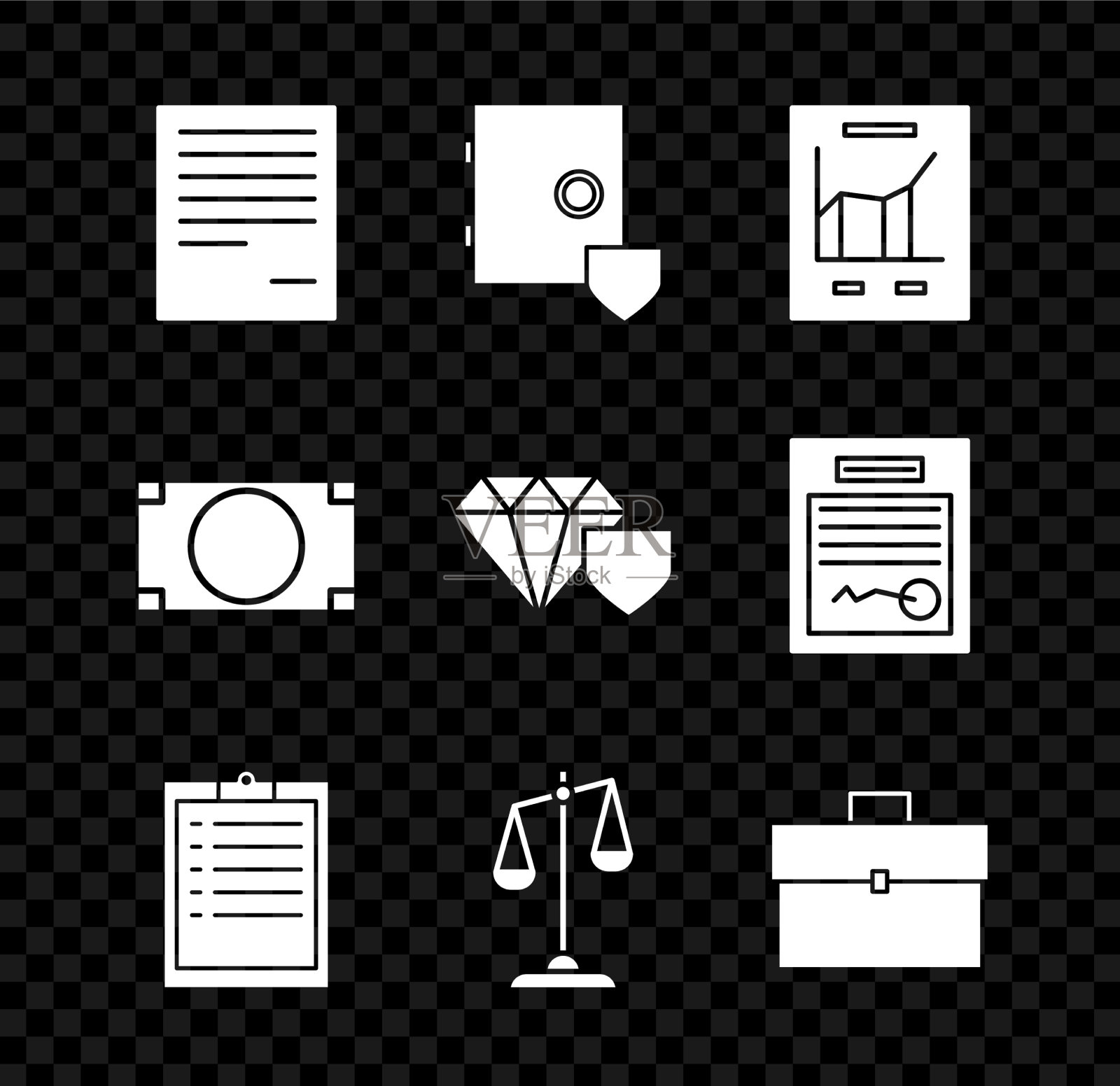 用屏蔽图形图设置文件保险箱图标素材