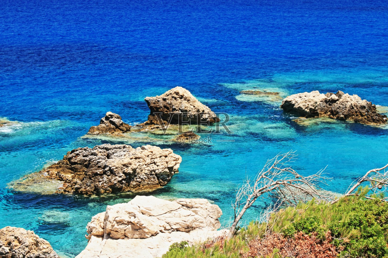 希腊卡尔帕索斯的阿佩拉海滩照片摄影图片