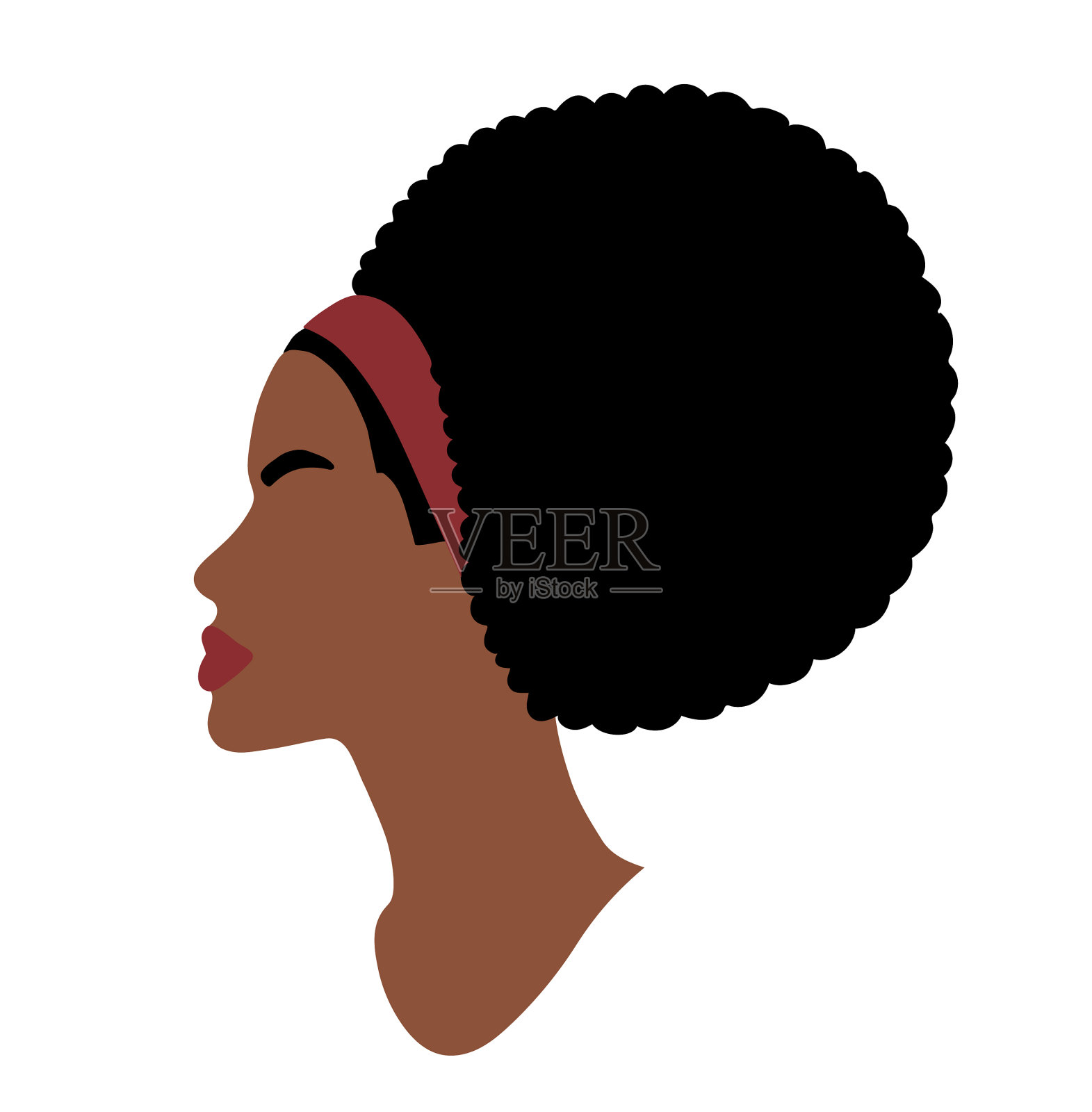 女性侧视图人像设计元素图片