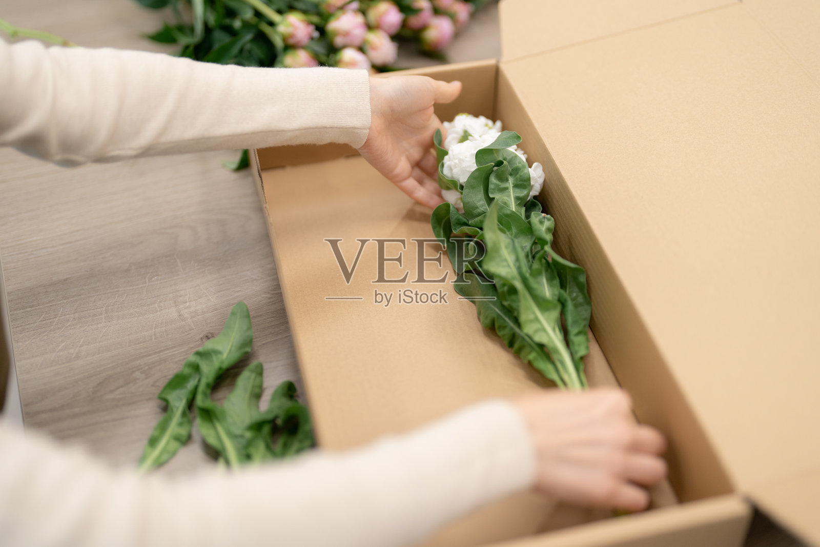 卖花的照片摄影图片