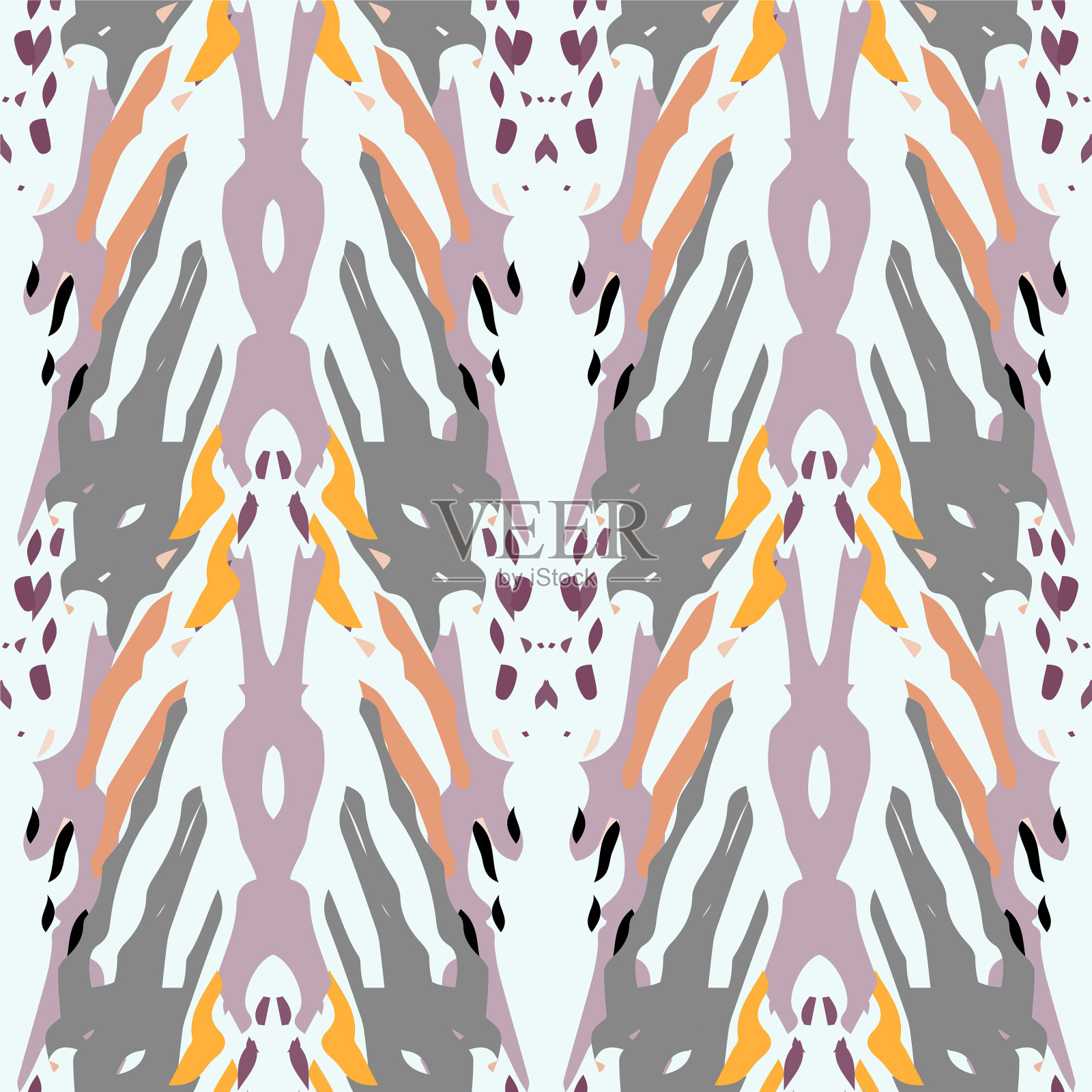 民族无缝图案雪佛龙染料扎染蜡染插画图片素材