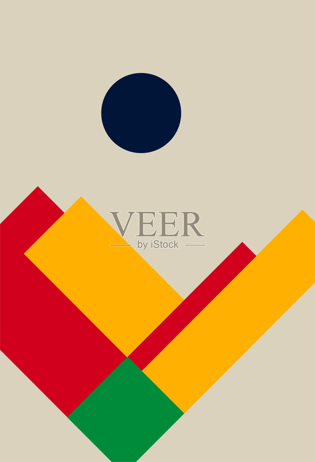 现代几何背景。放荡不羁的风格。带有纹理的几何形状。插画图片素材