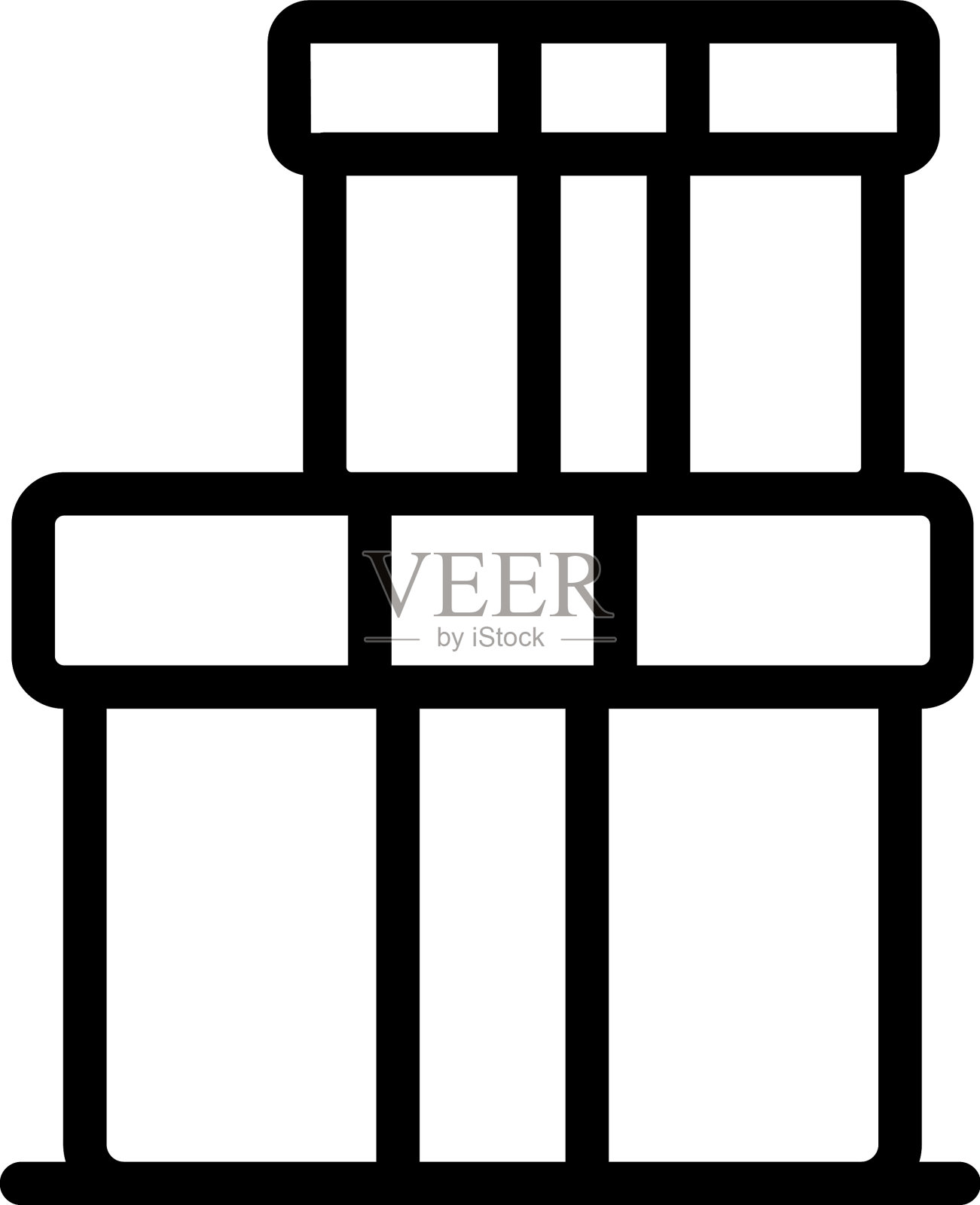 礼盒奖品图标轮廓抽奖图标素材