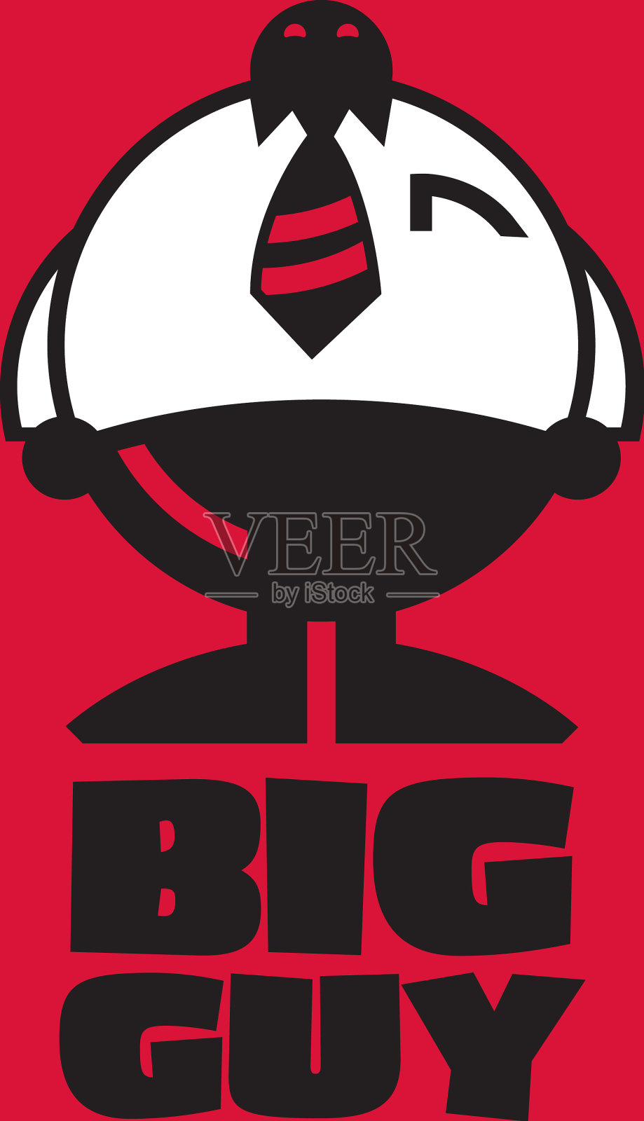 Big guy logo概念插画图片素材