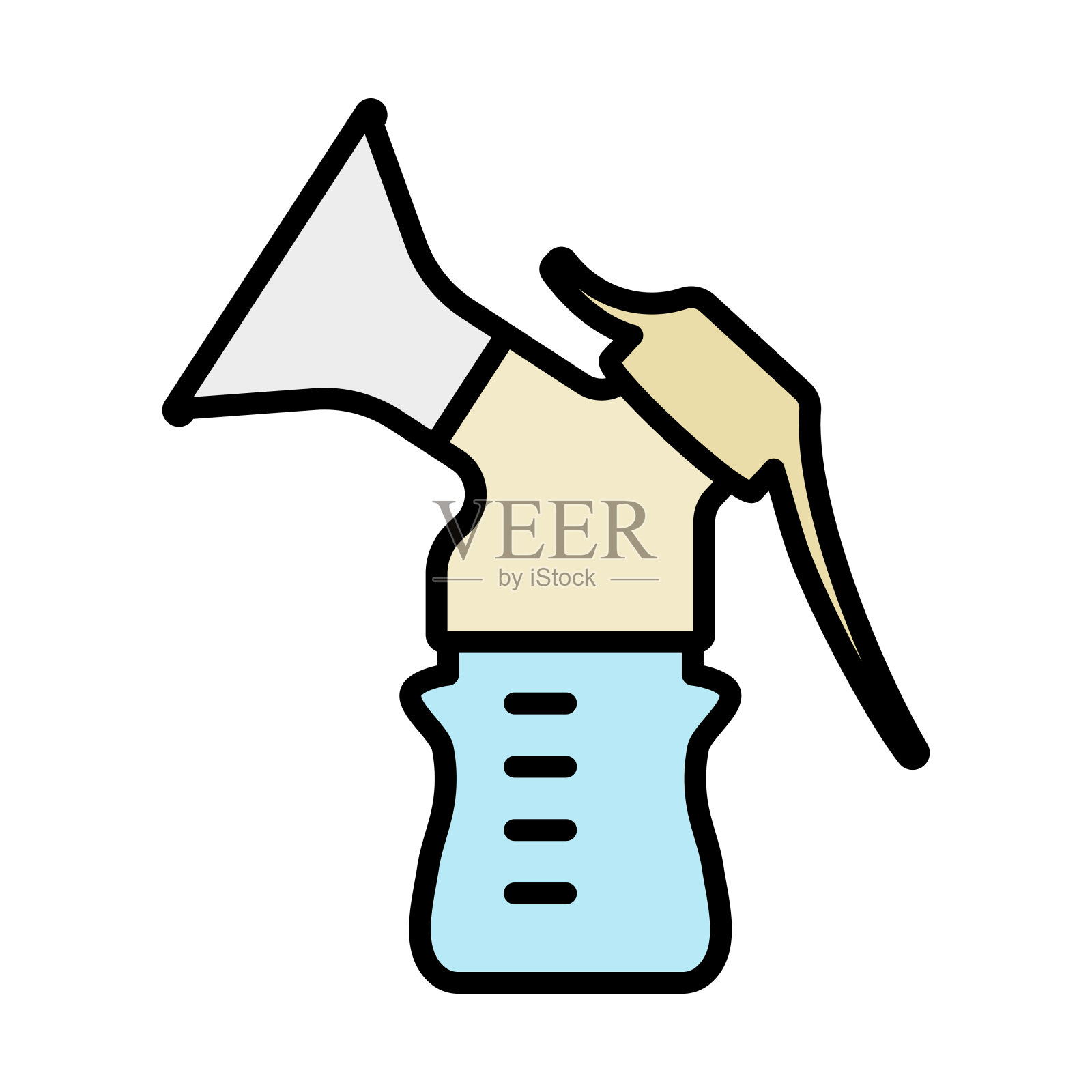 吸乳器图标插画图片素材