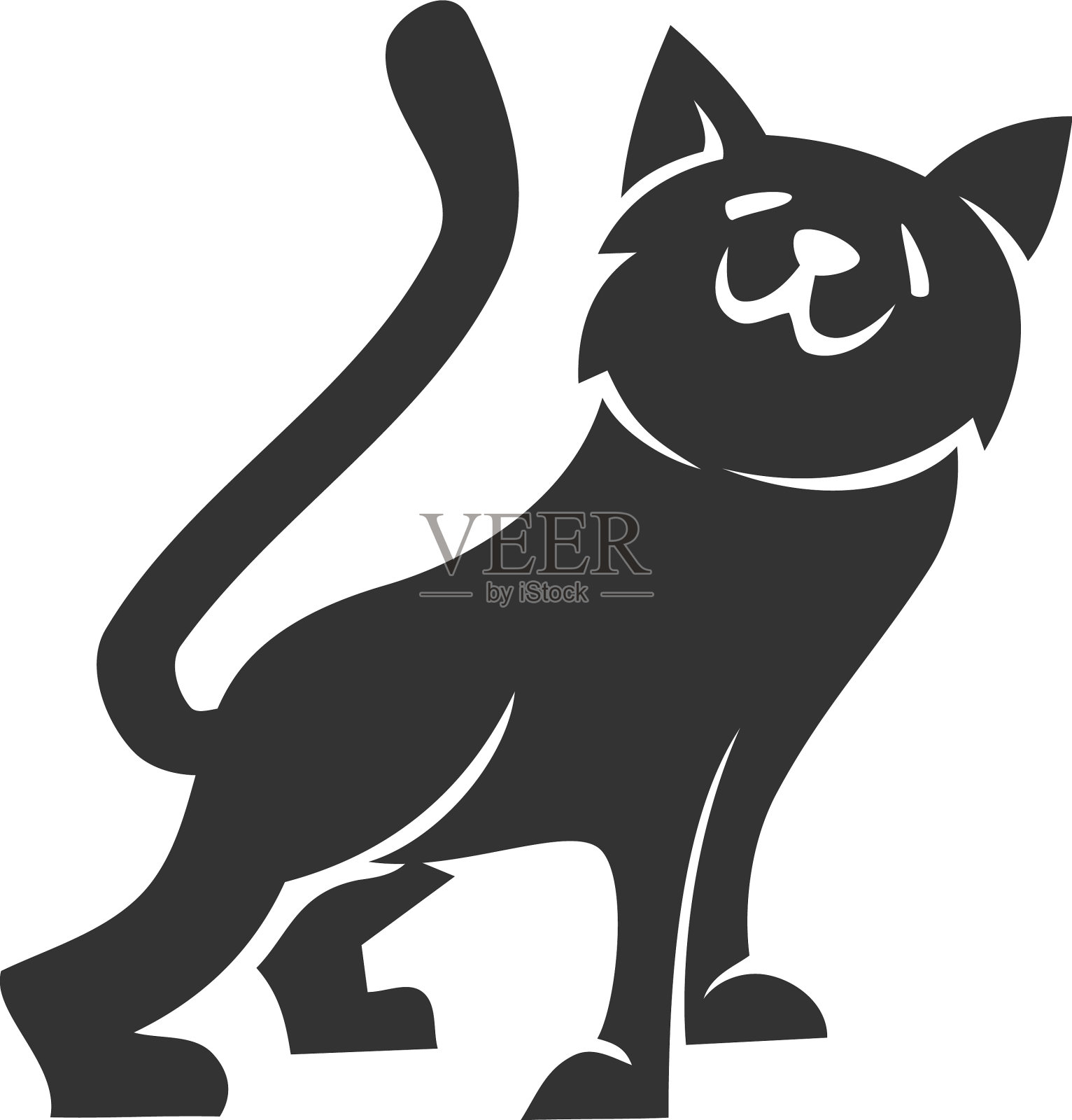 宠猫图标品牌身份设计元素图片