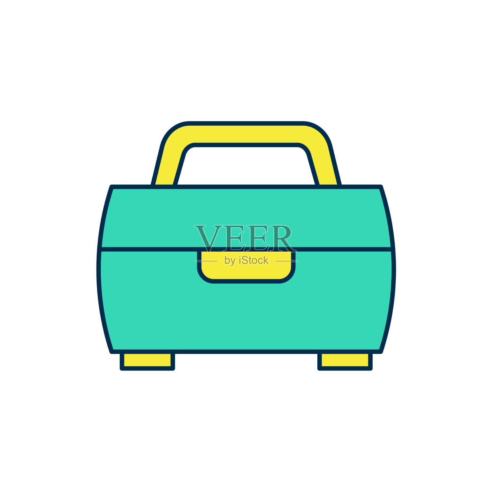 用于摇摆器的填充轮廓盒或盒子容器插画图片素材